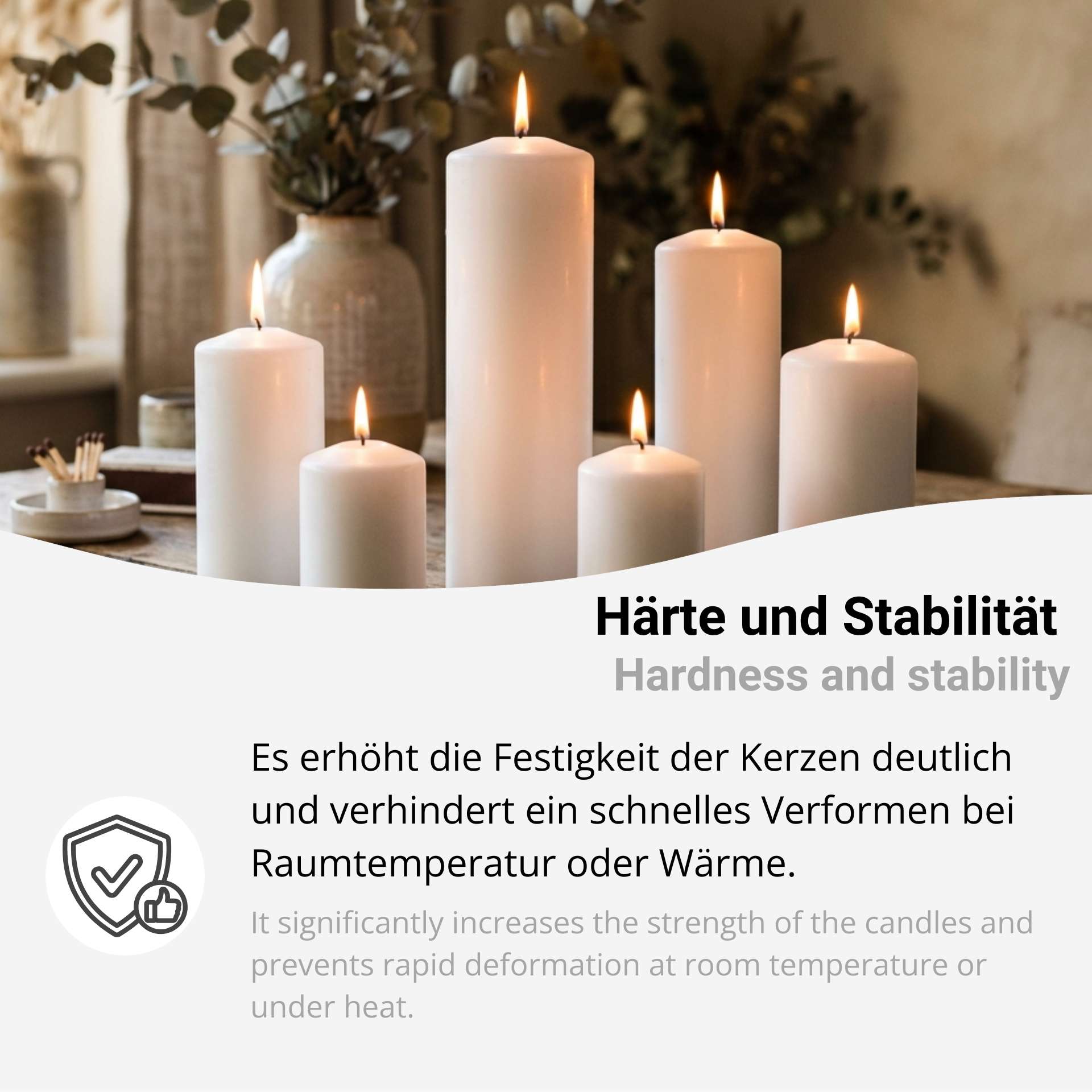 Raps Stearinsäure palmölfrei - pflanzliches Stearin in Flocken