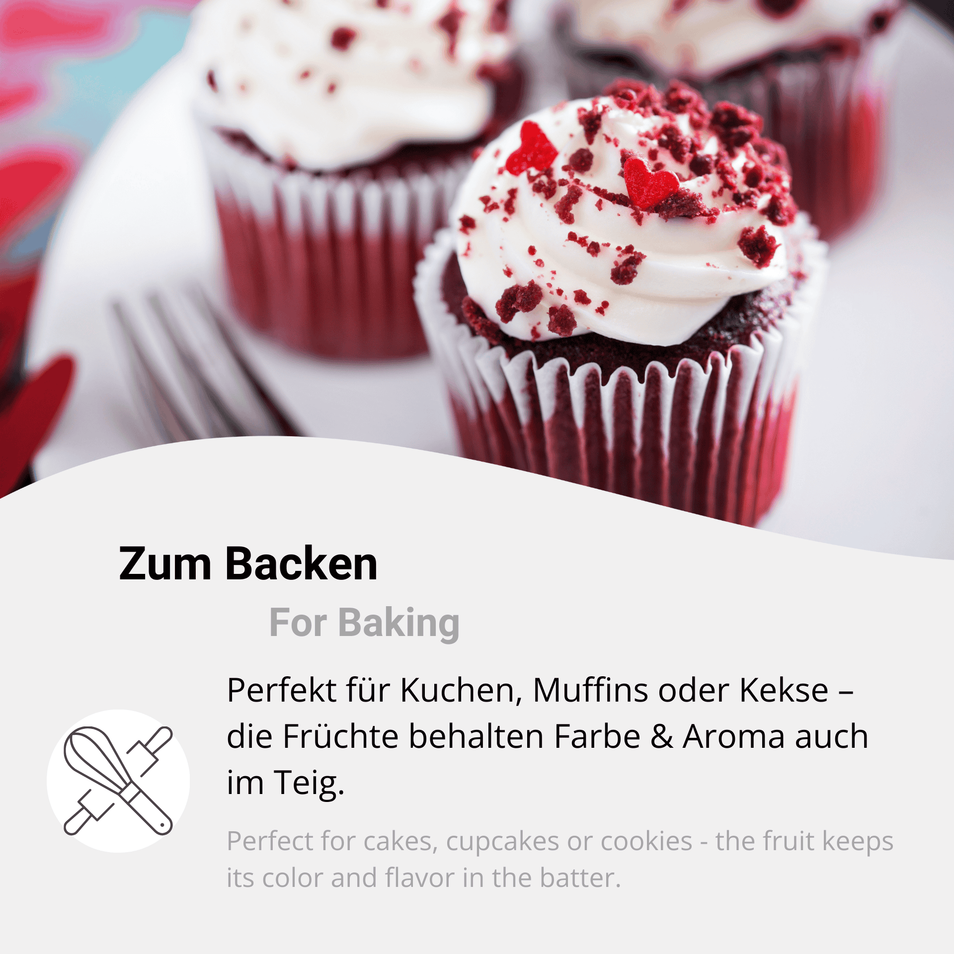 Gefriergetrocknete Himbeeren