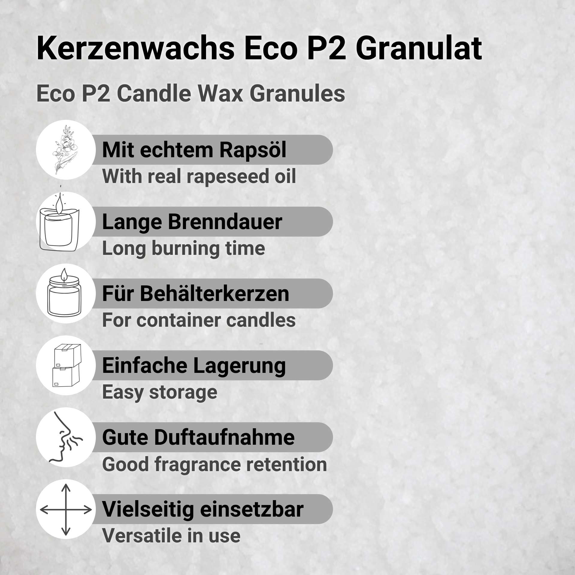 Candle Wax Eco P2 Granules