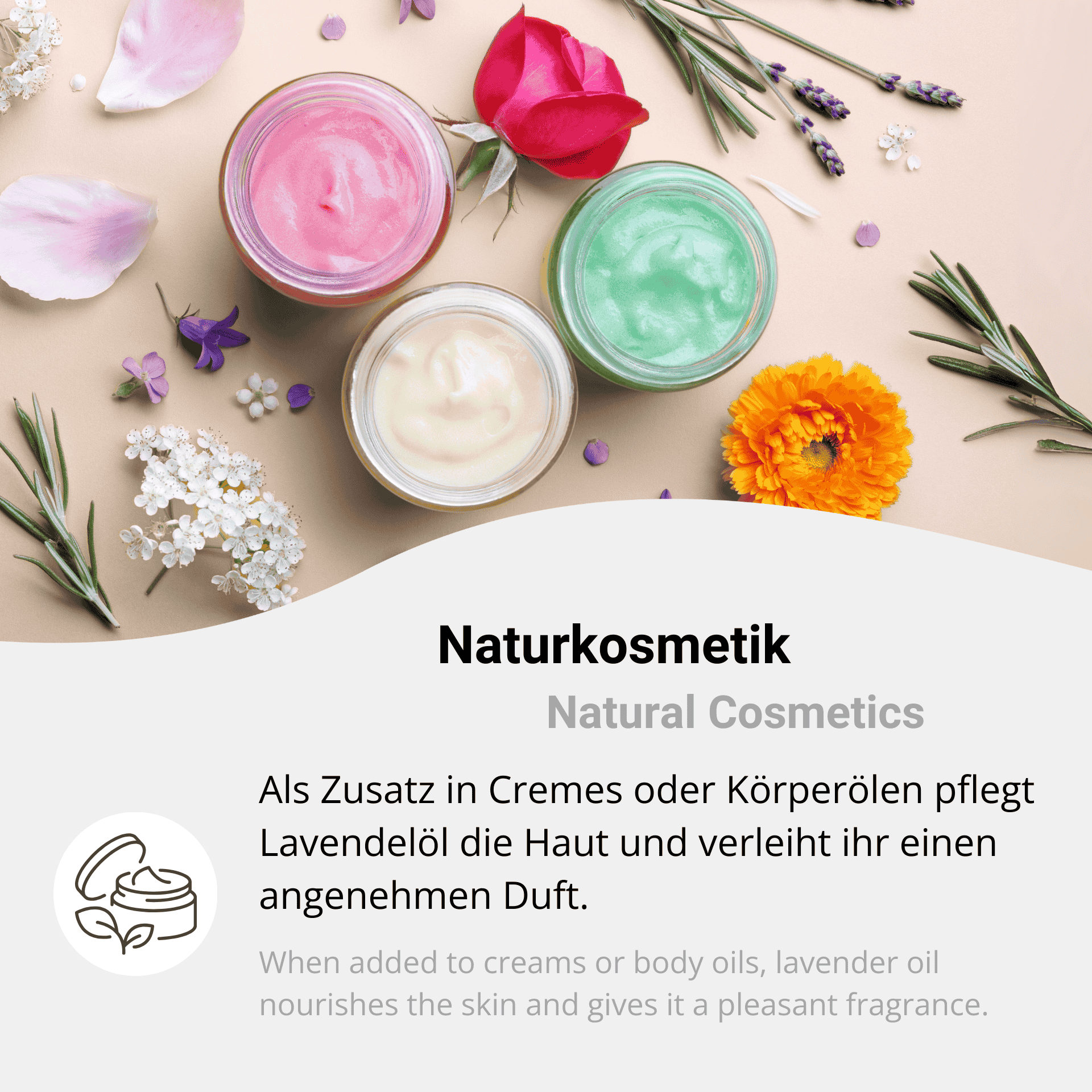 Anwendungen in Naturkosmetika