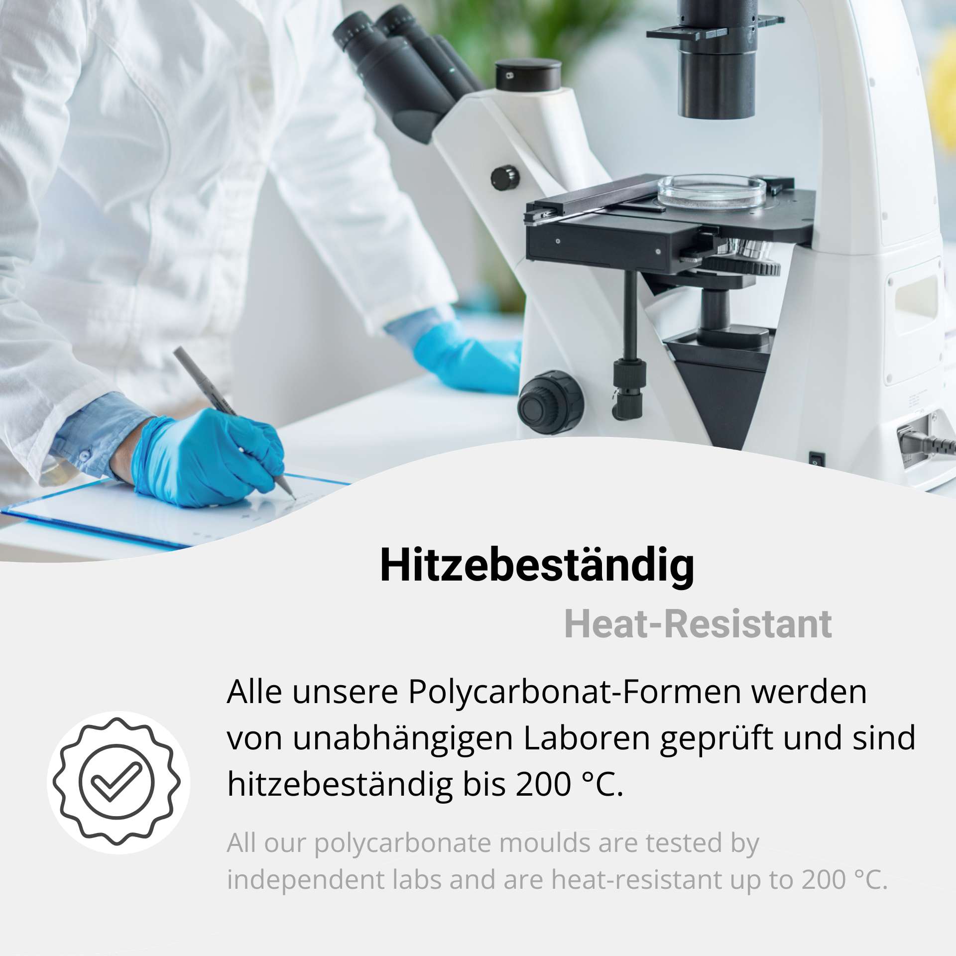Sicheres, hitzebeständiges Material – unabhängig geprüft