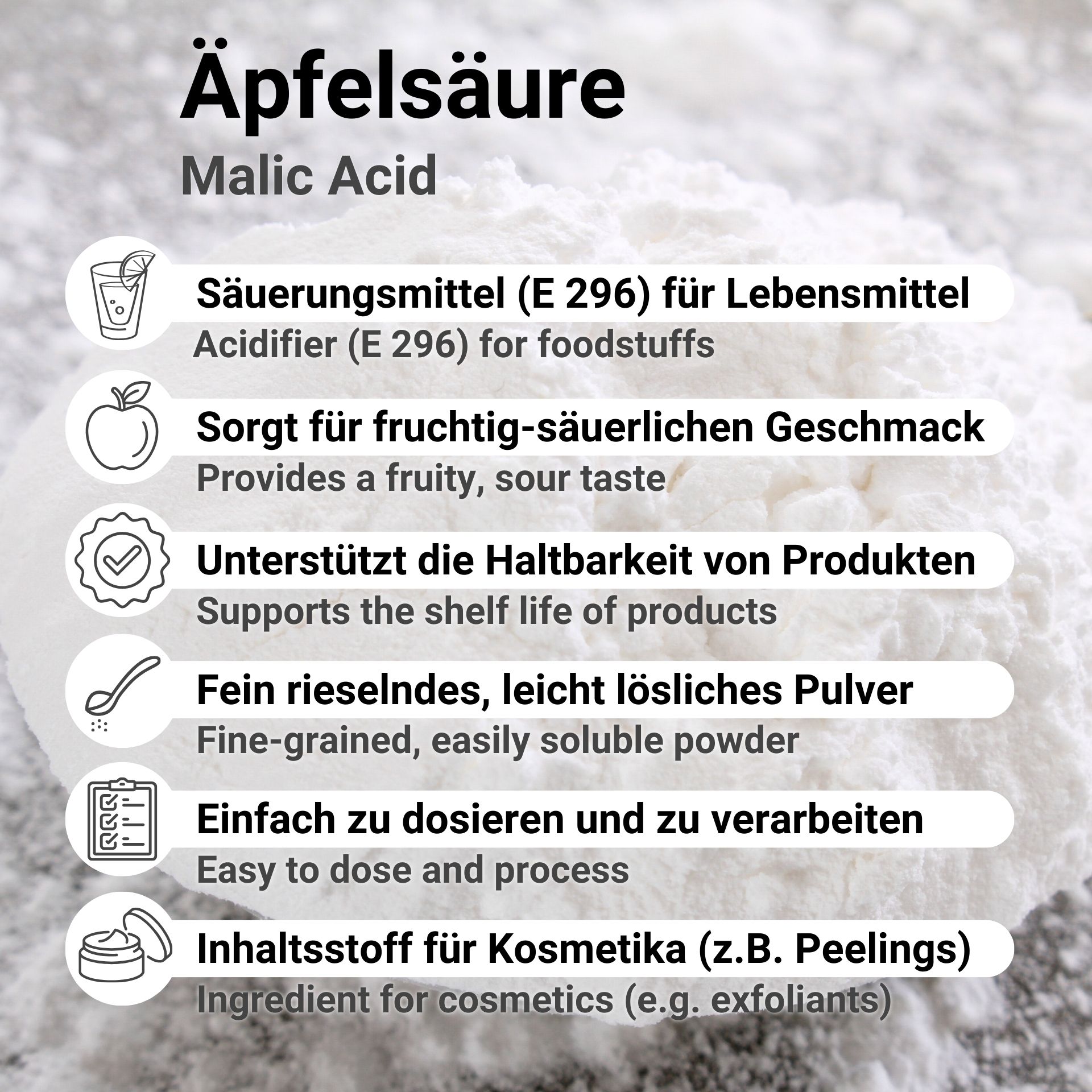 Äpfelsäure E 296