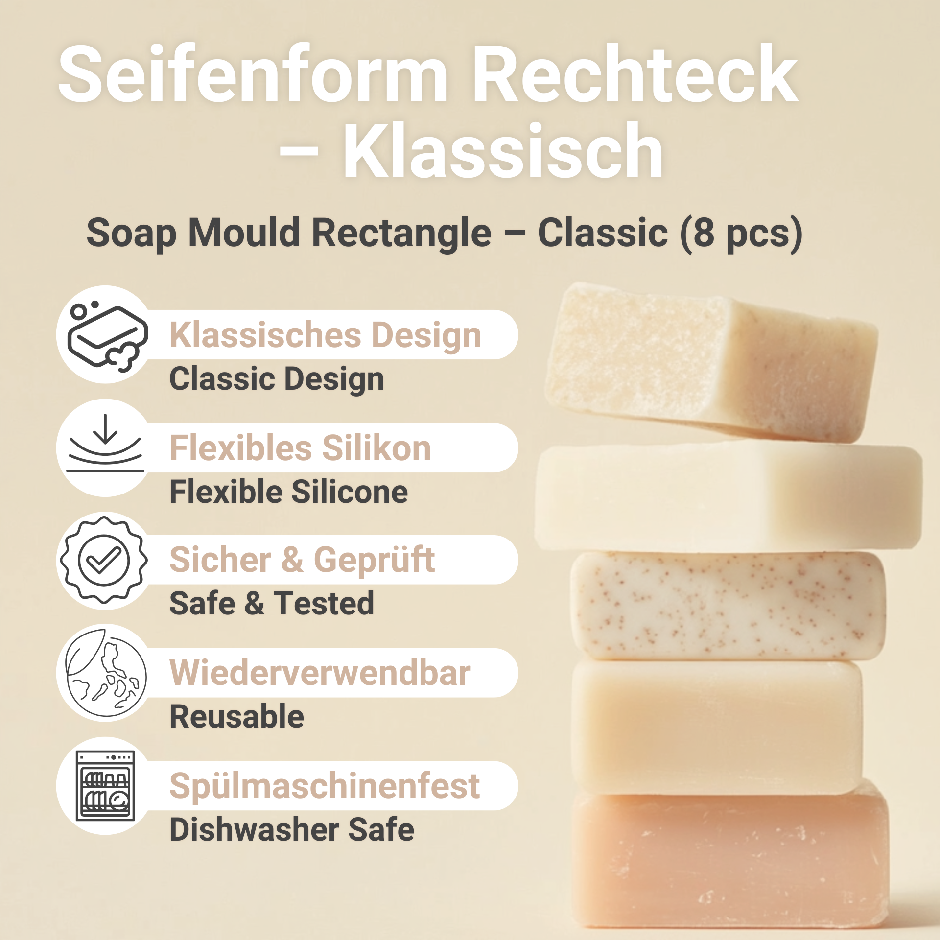 Seifenform Rechteck Vorteile