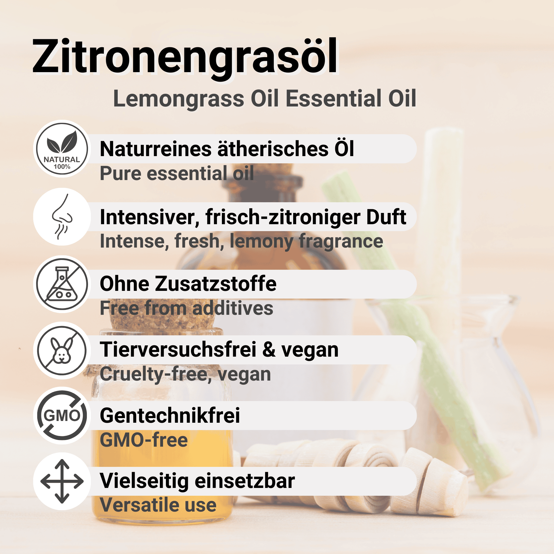 Zitronengrasöl Vorteile