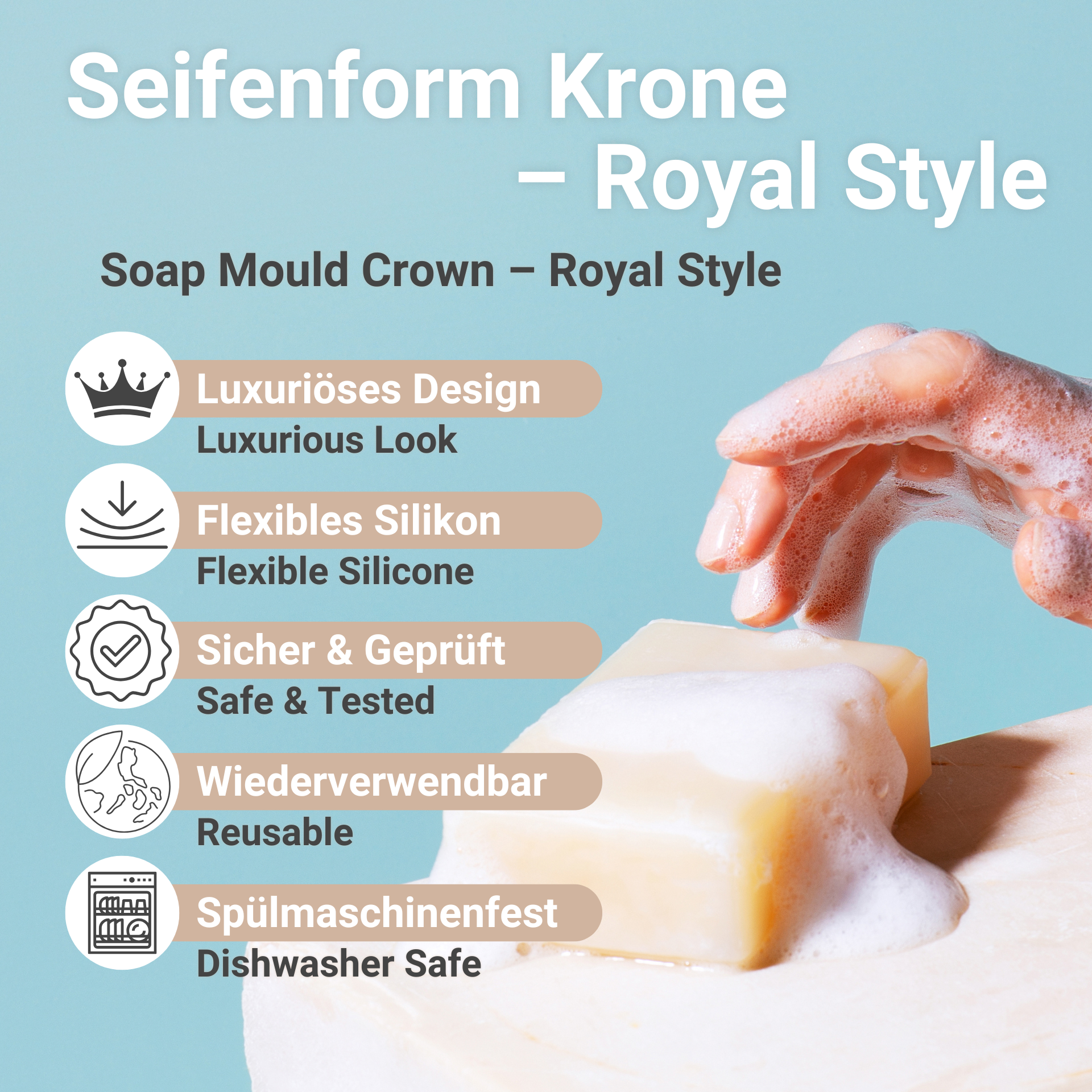 Seifenform Krone Vorteile