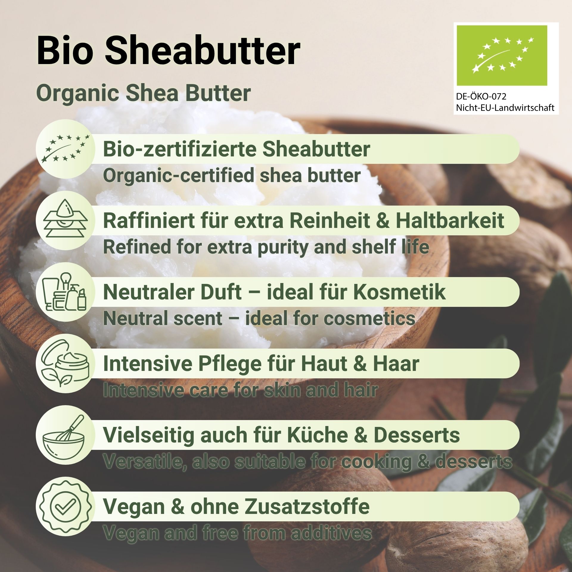 Bio Sheabutter raffiniert