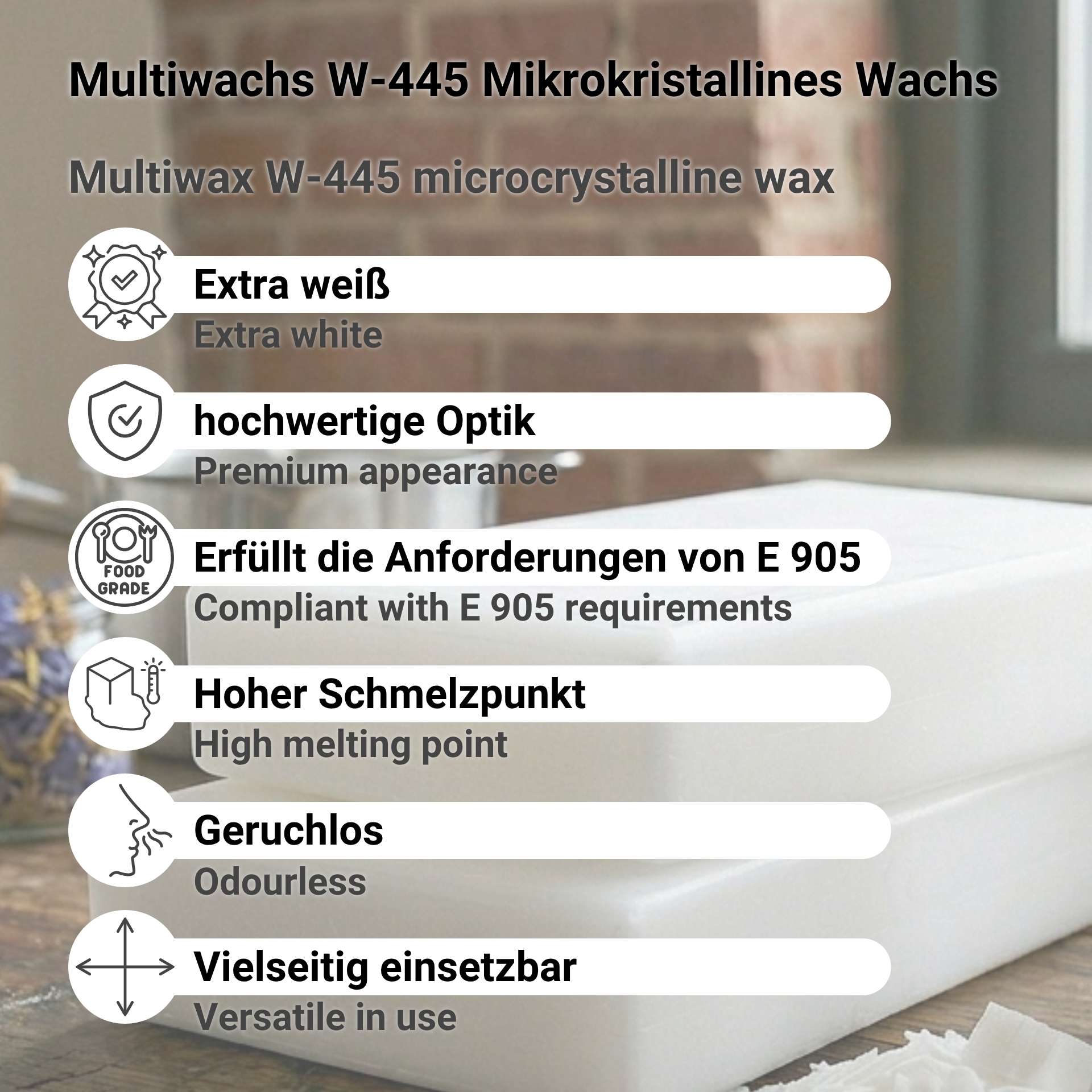 Multiwachs W-445 Mikrokristallines Wachs