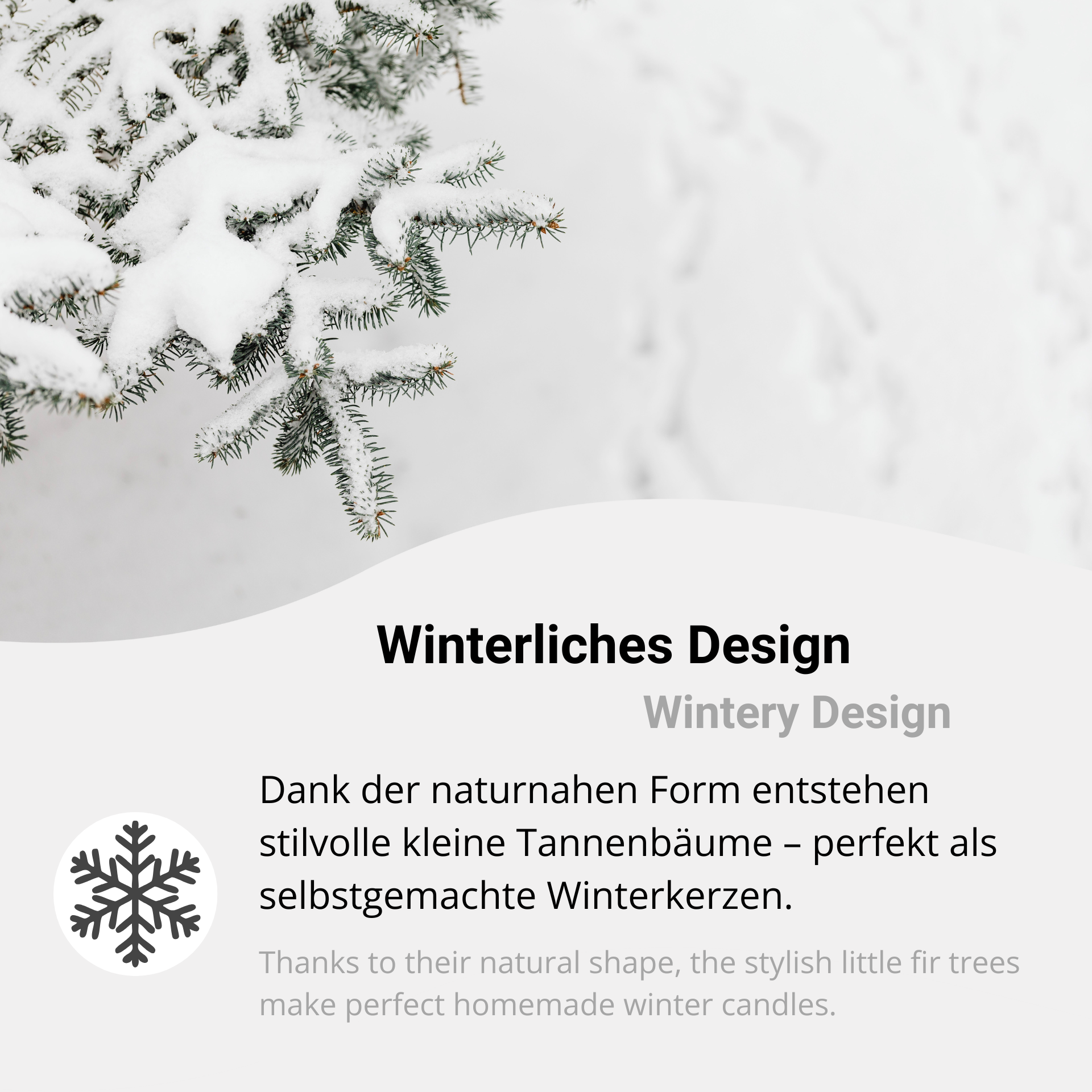 Winterliches Design für kreative DIY-Kerzen