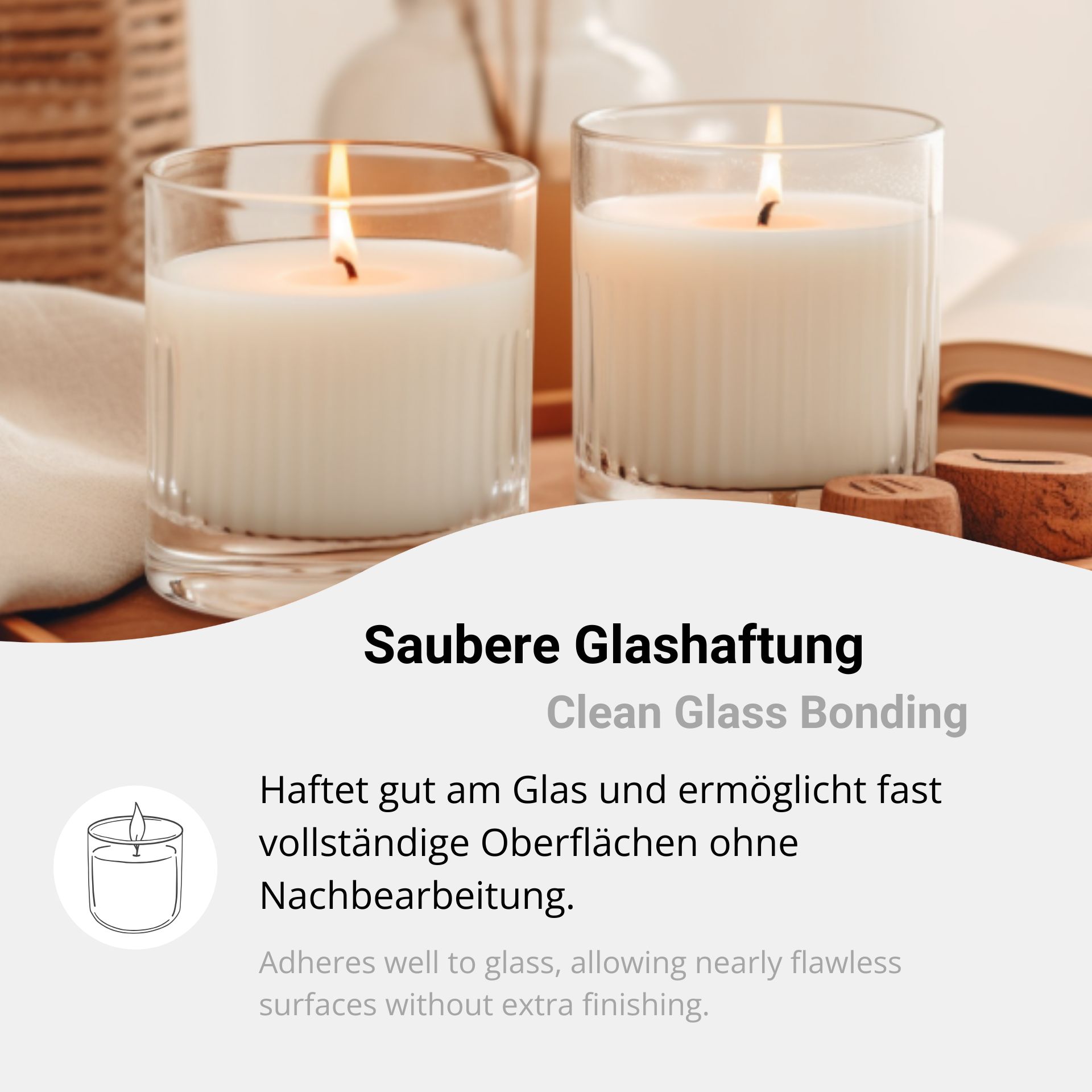 Kerzenwachs für Behälterkerzen - EcoShea