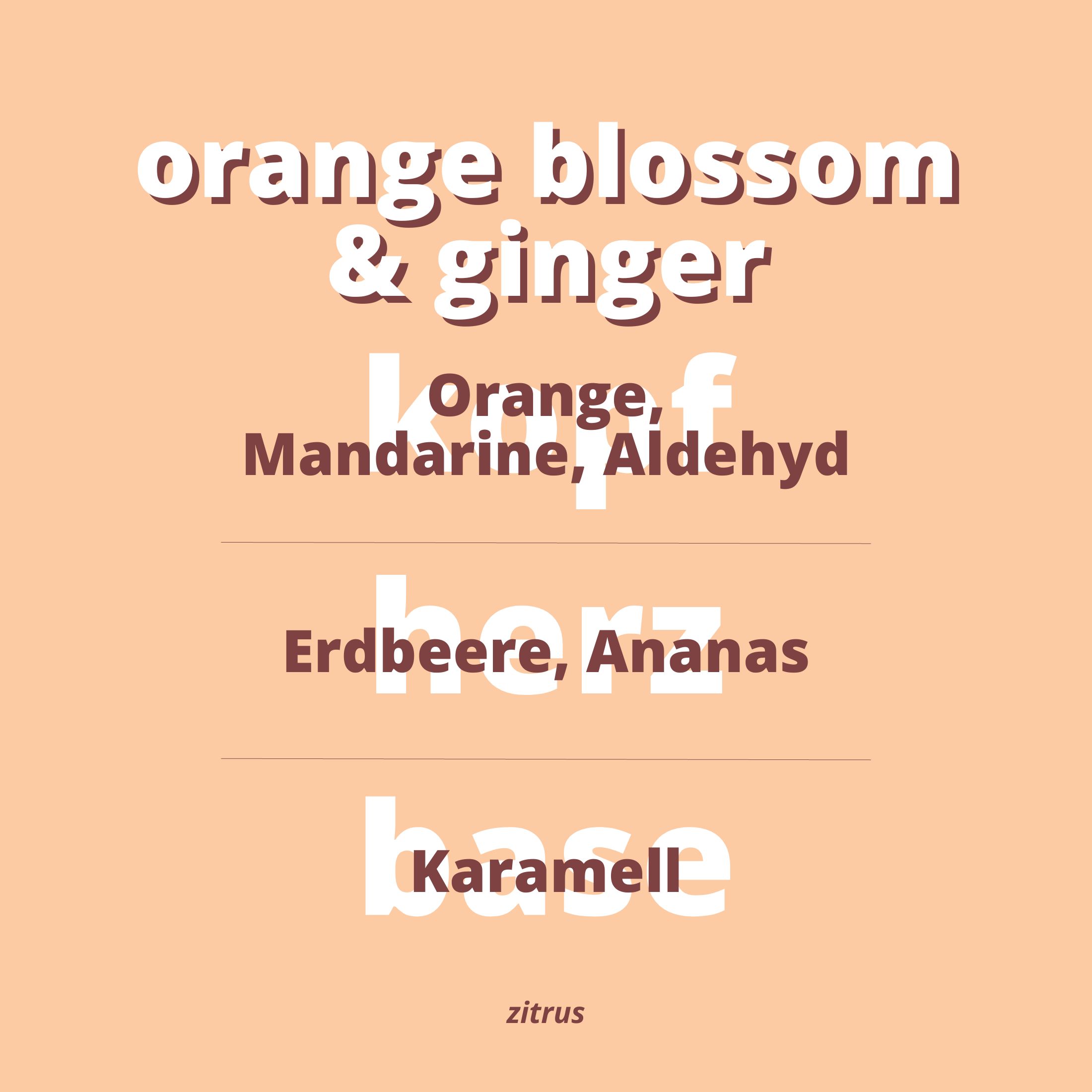 Duftnoten Orange Blossom & Ginger