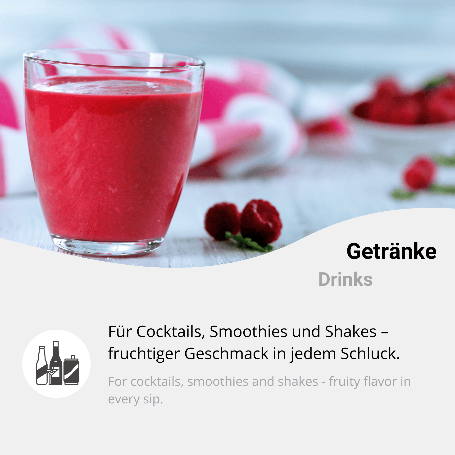 Gefriergetrocknete Himbeeren