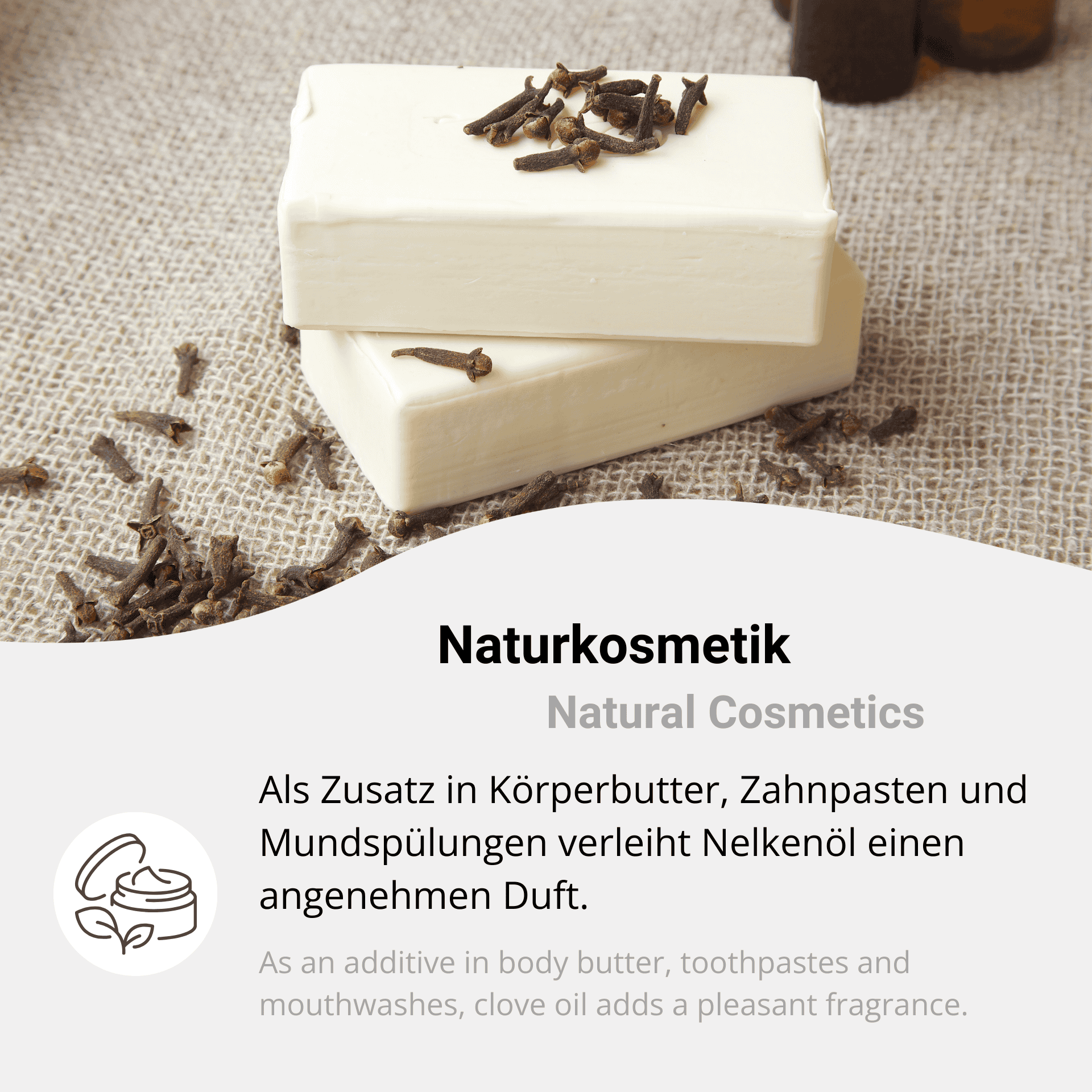 Naturkosmetik mit Nelkenöl