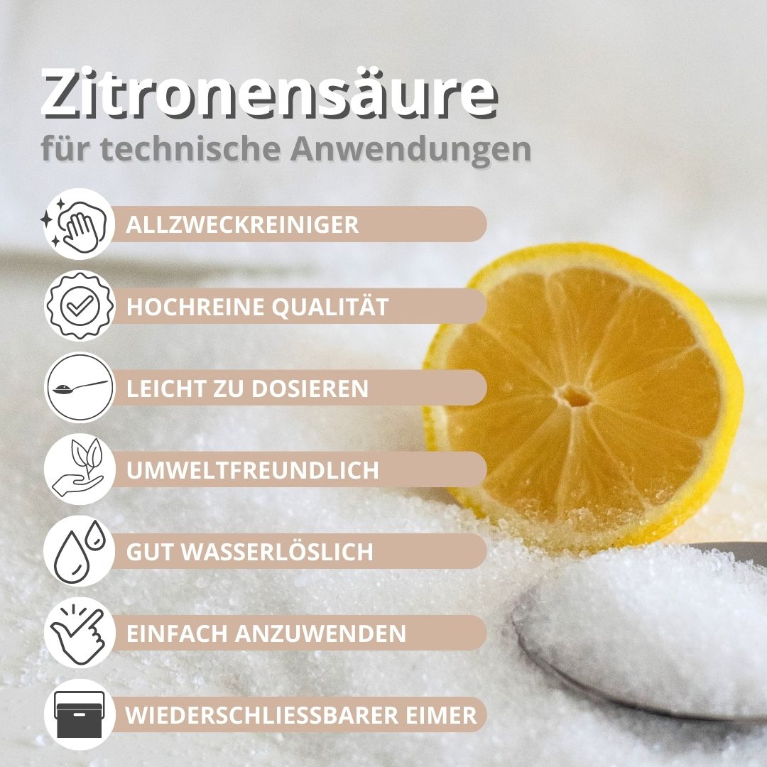 Zitronensäure für technische Anwendungen
