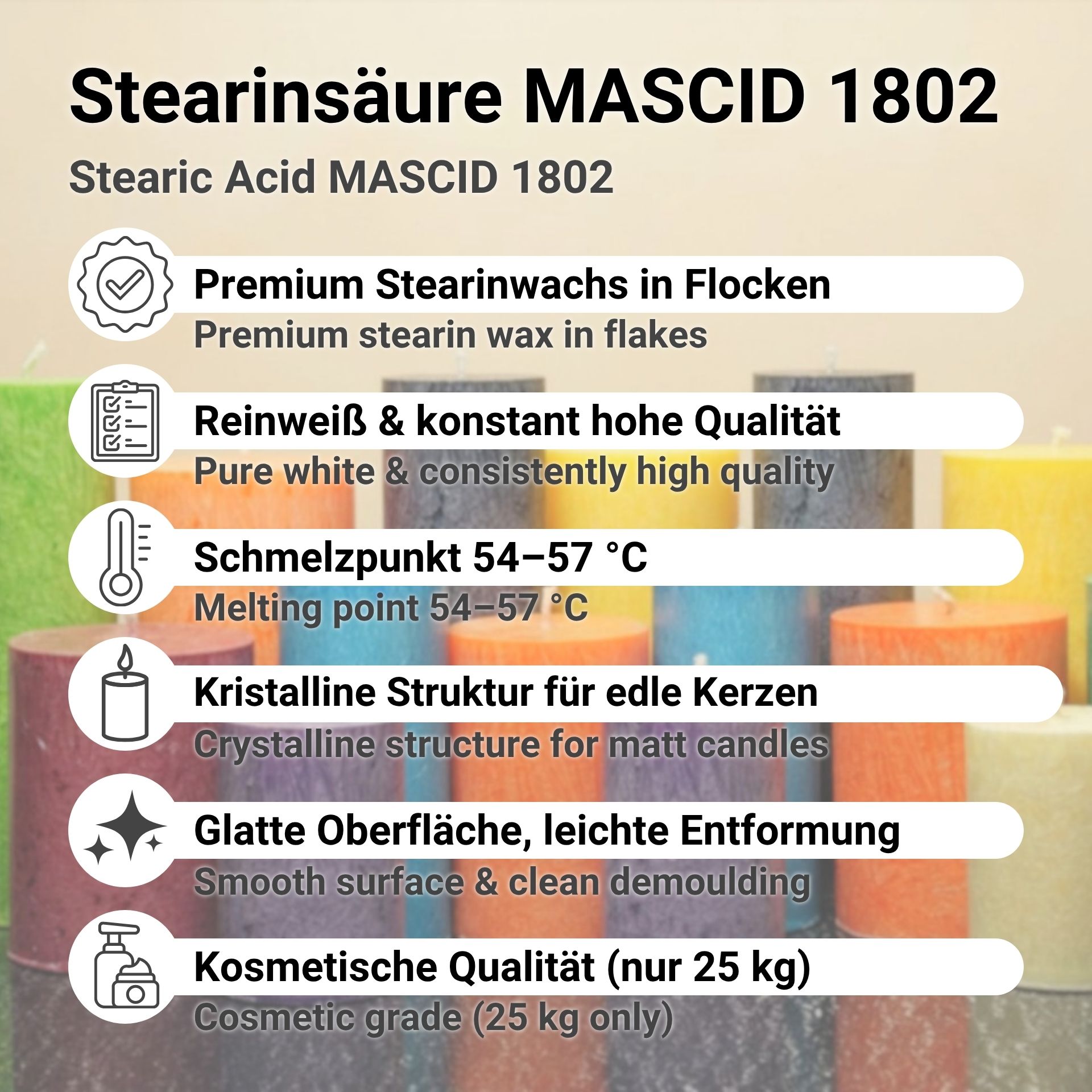 Stearinsäure MASCID 1802 Flocken