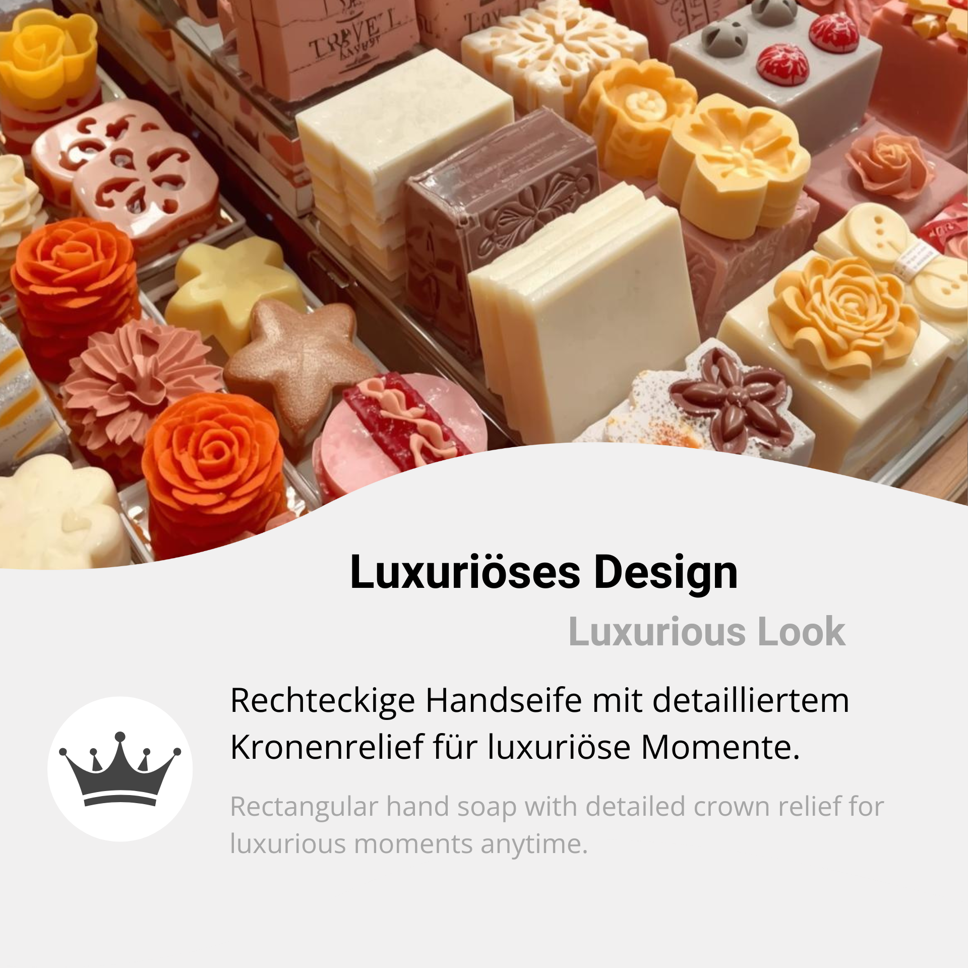Handseifen mit edlem design