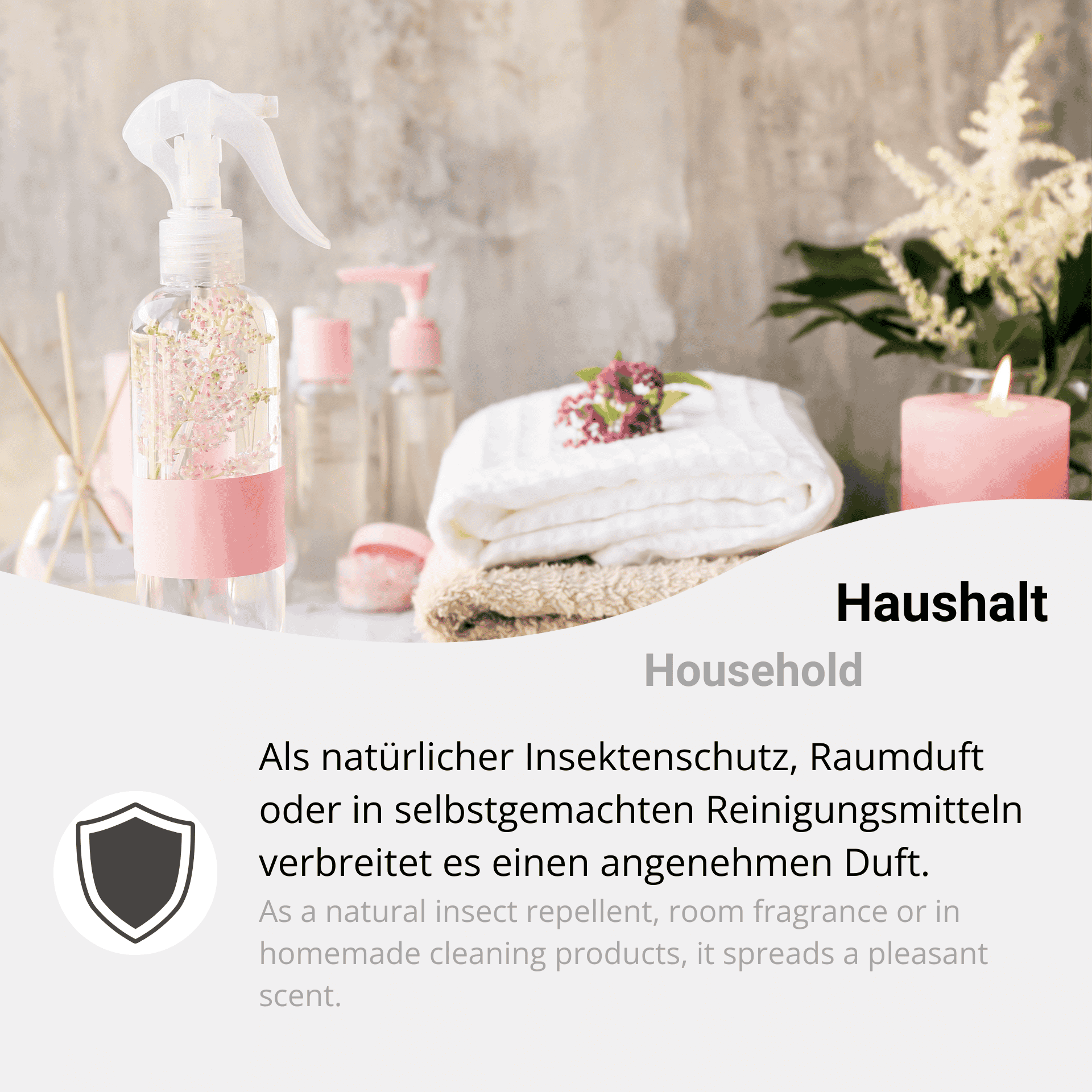 Geranienöl im Haushalt