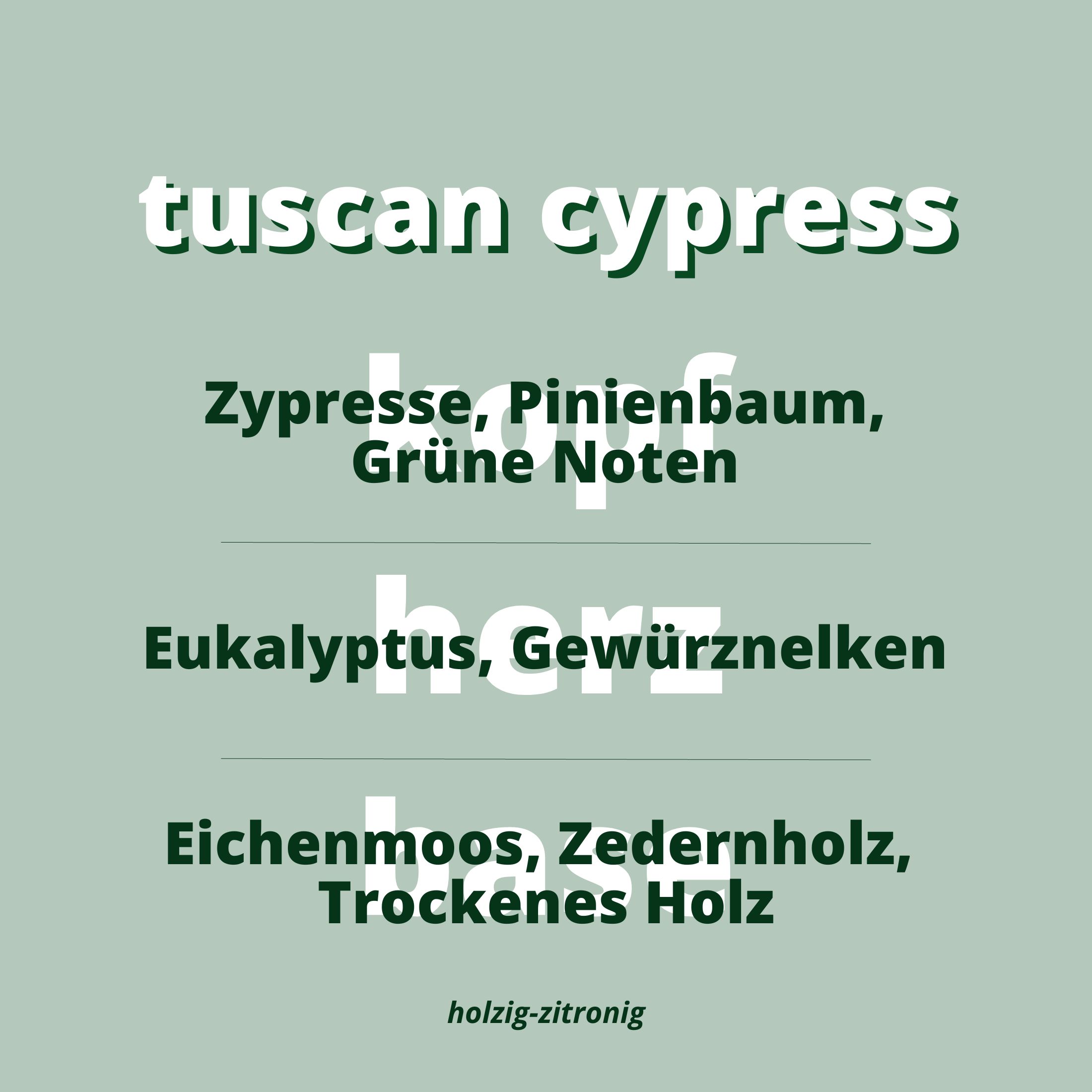Duftnoten Tuscan Cypress