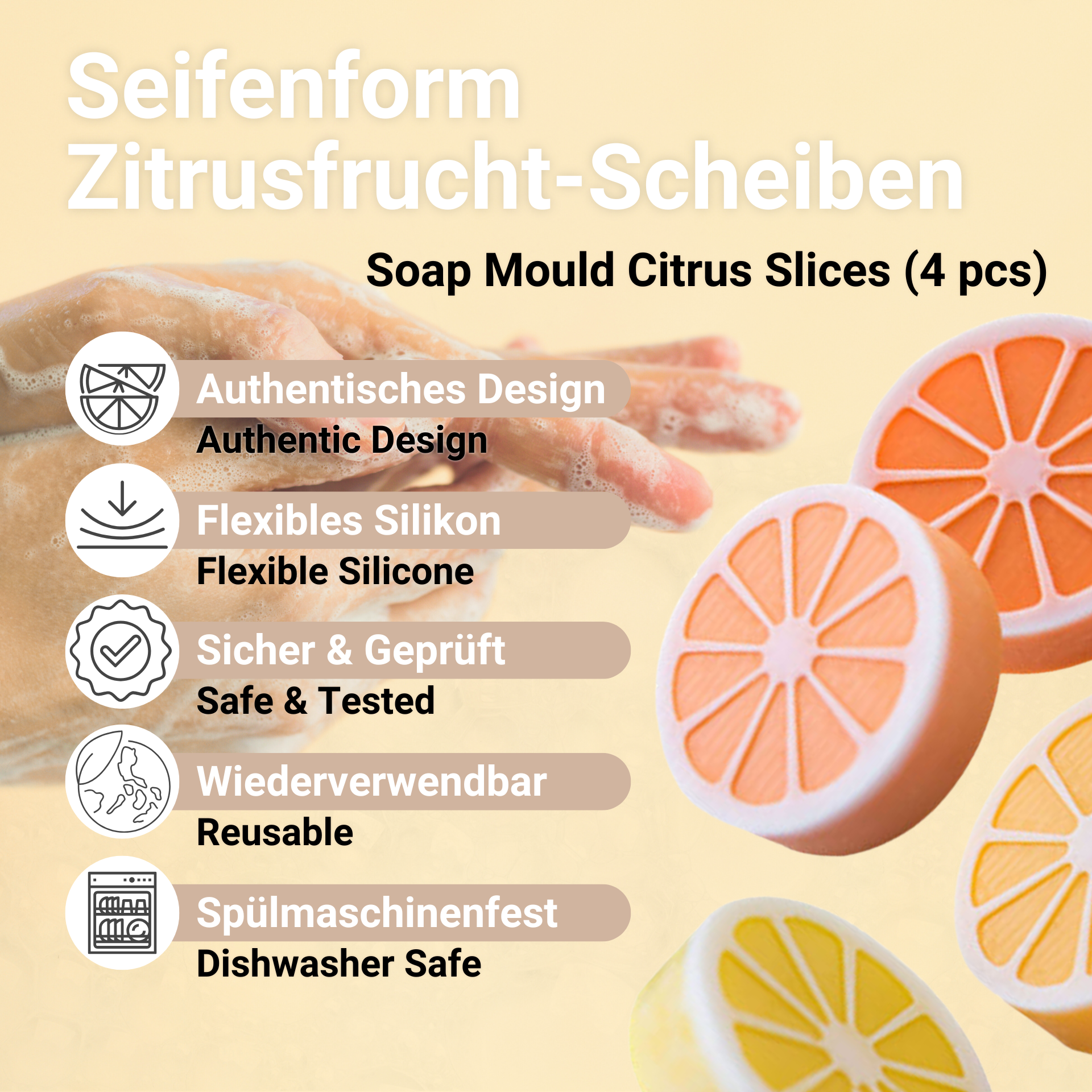 Soap Mould Citrus Slices– Benefits