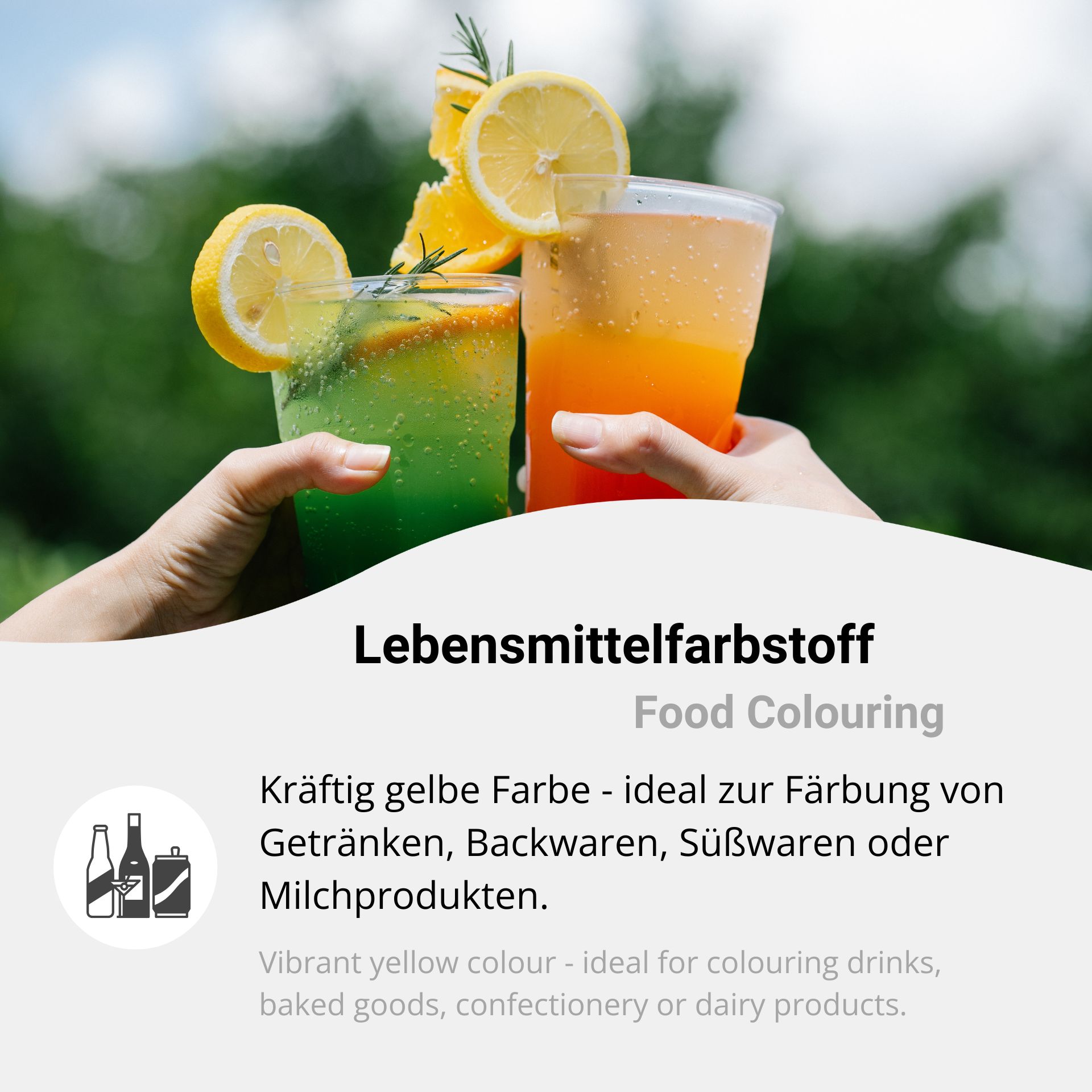 Riboflavin as food colouring yellow E101i Vitamin B2