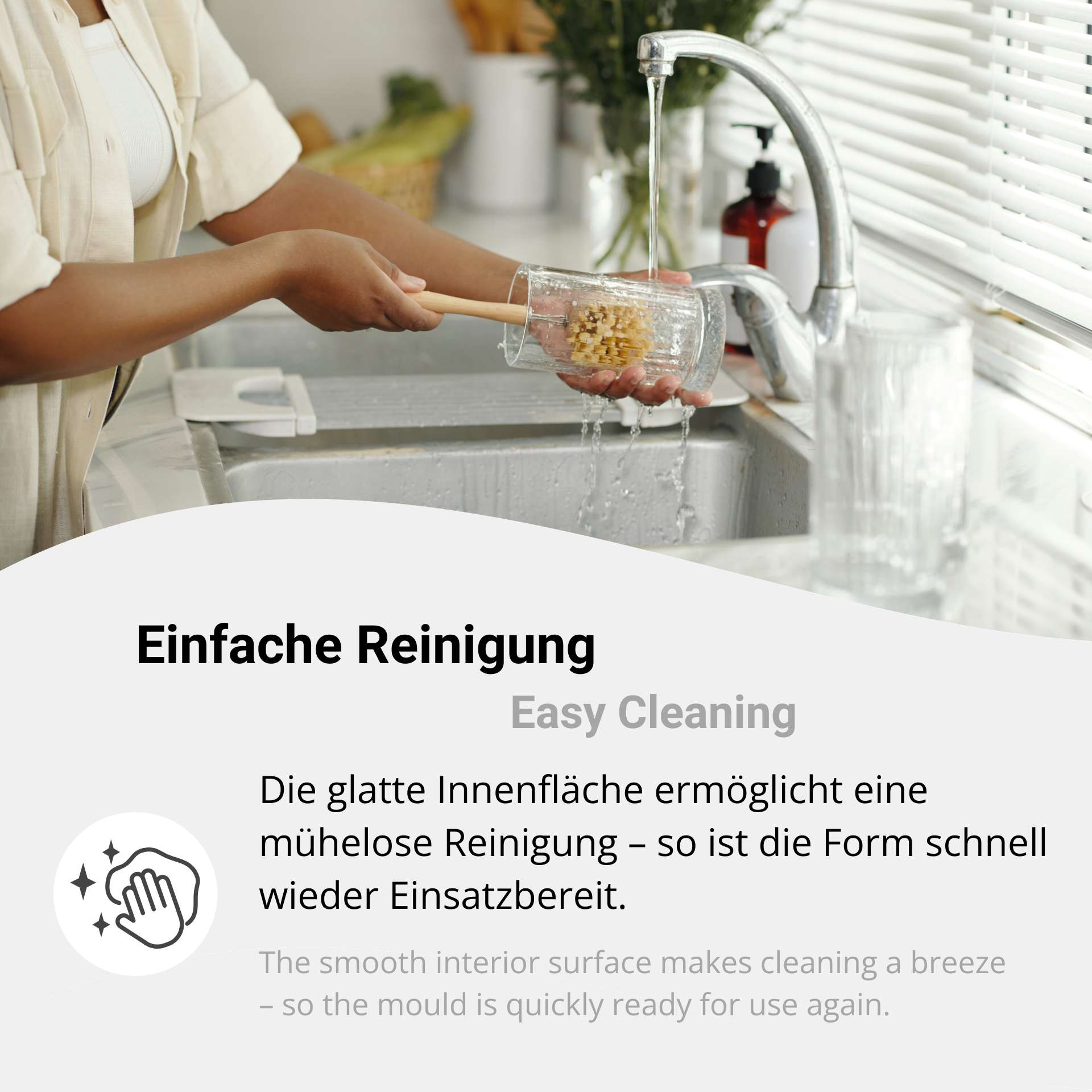 Einfache Reinigung