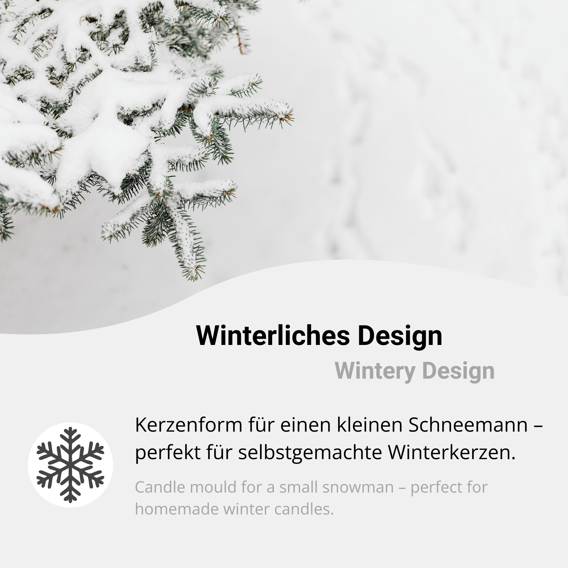 Winterliches Design für kreative DIY-Kerzen