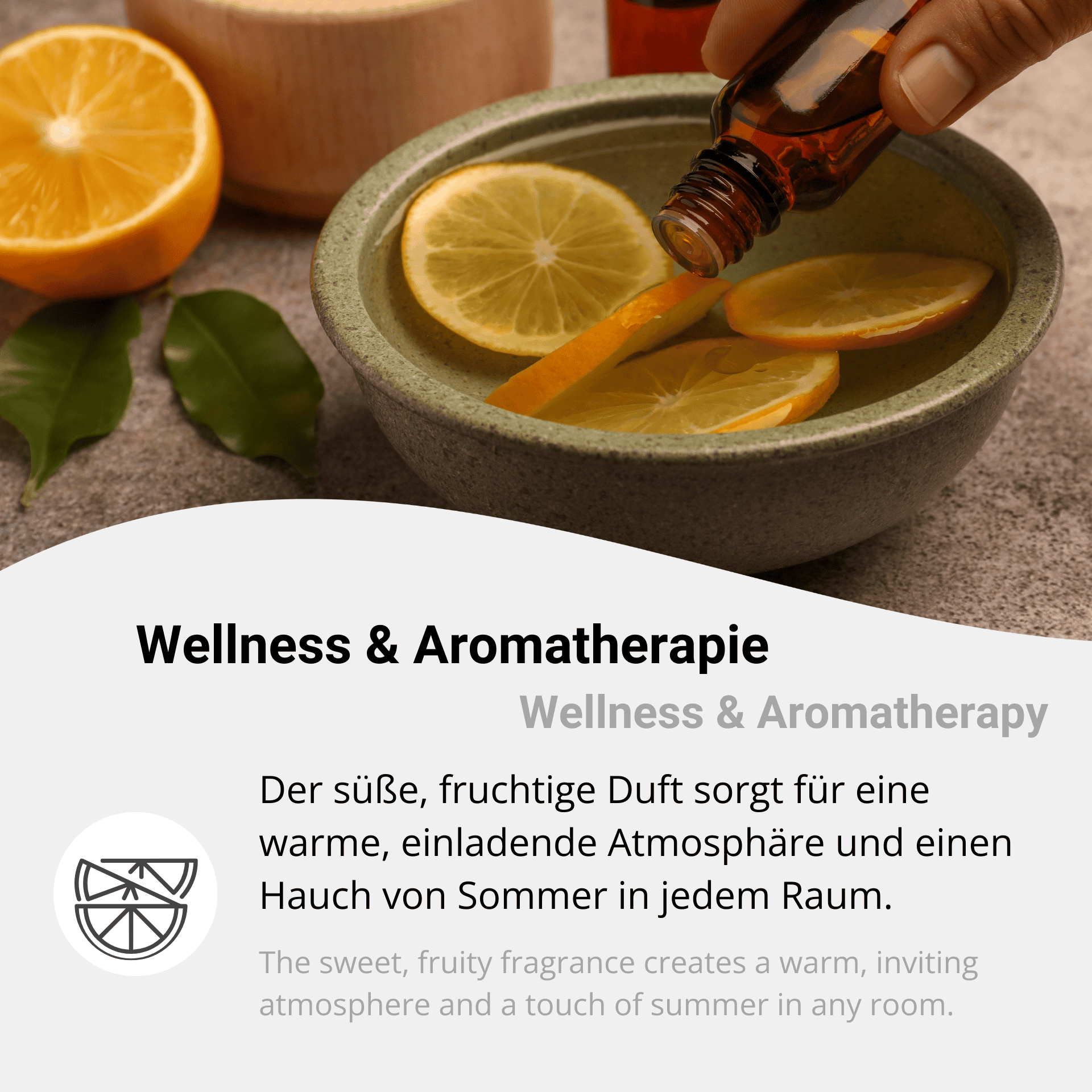 orange oil on aromatherapy and wellness applications