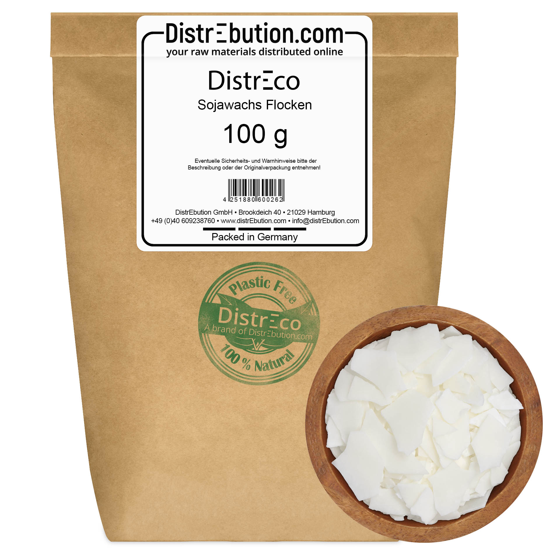 DistrEco • Sojawachs Flocken 100 g