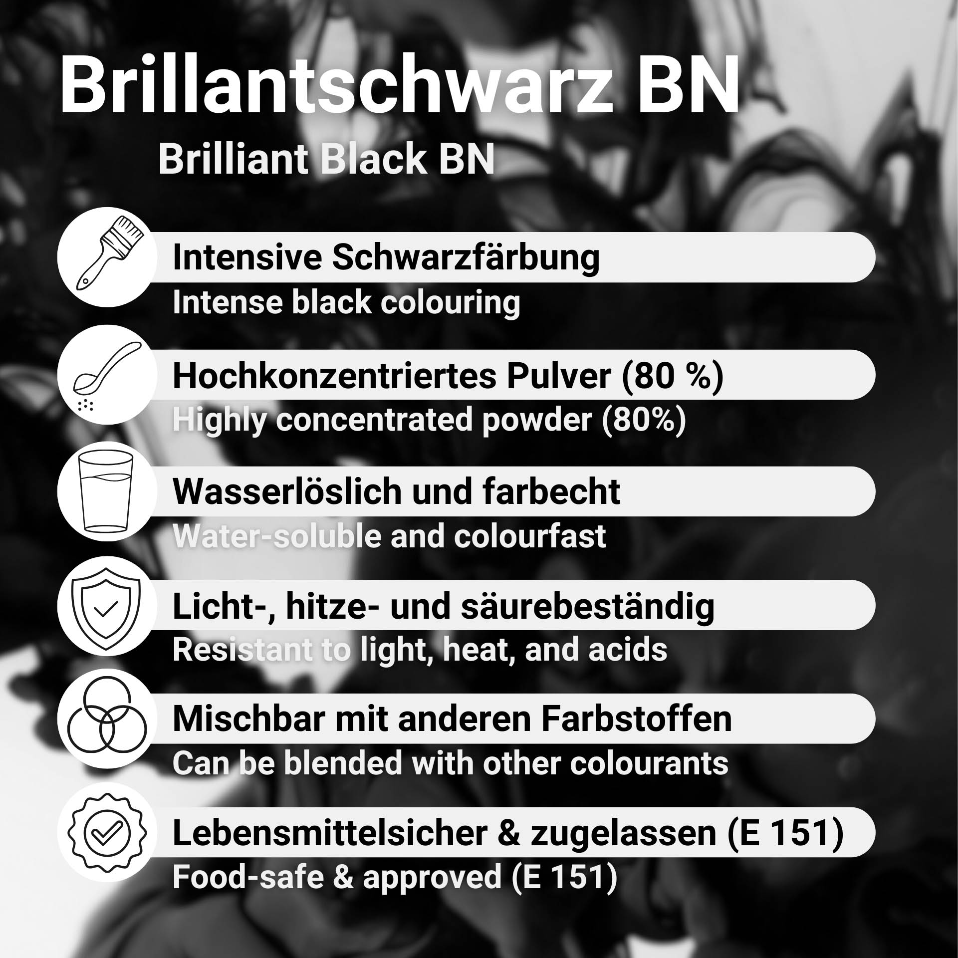 Brilliant Black BN Food Coloring Black – E 151