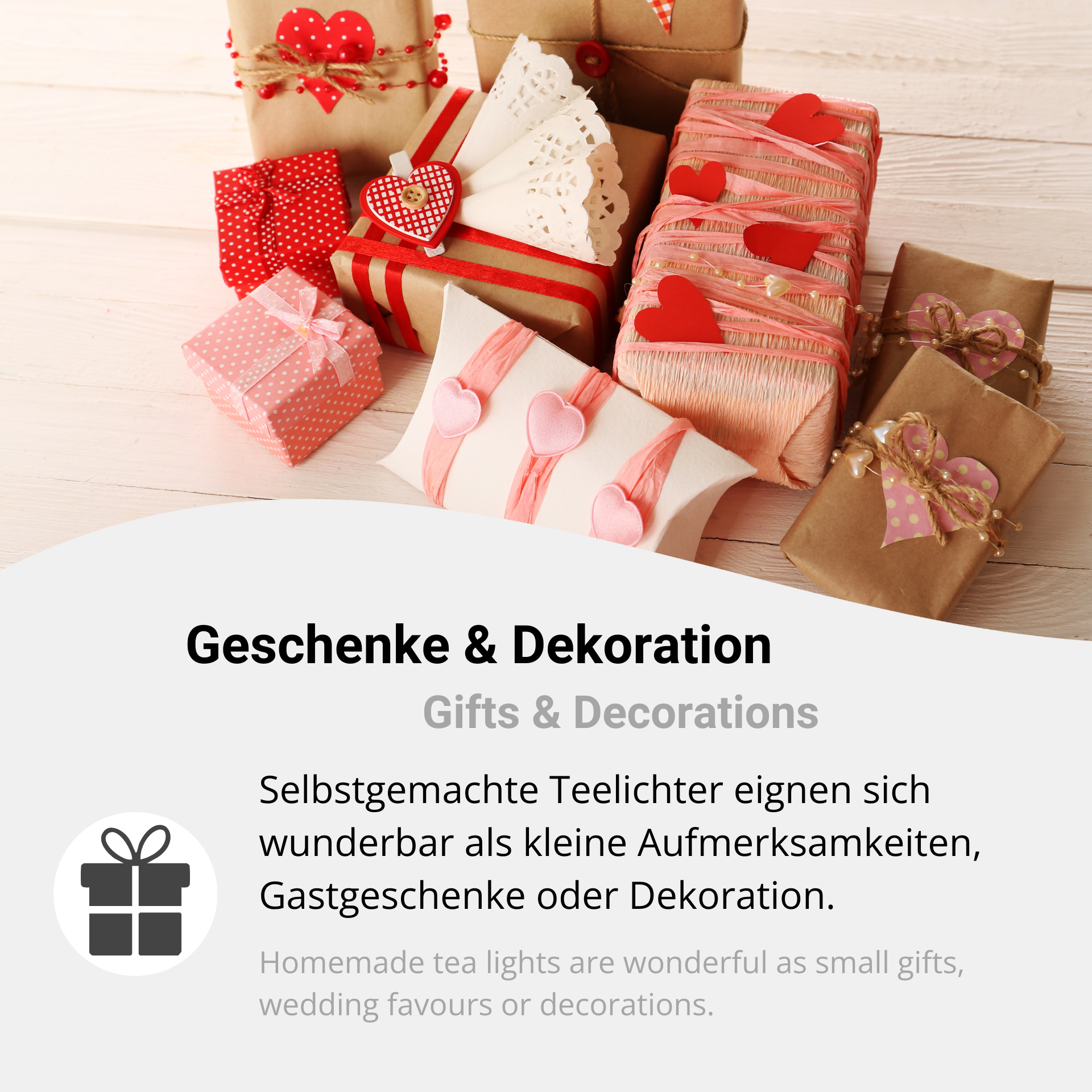 Teelichthüllen – Herz (20er Set)