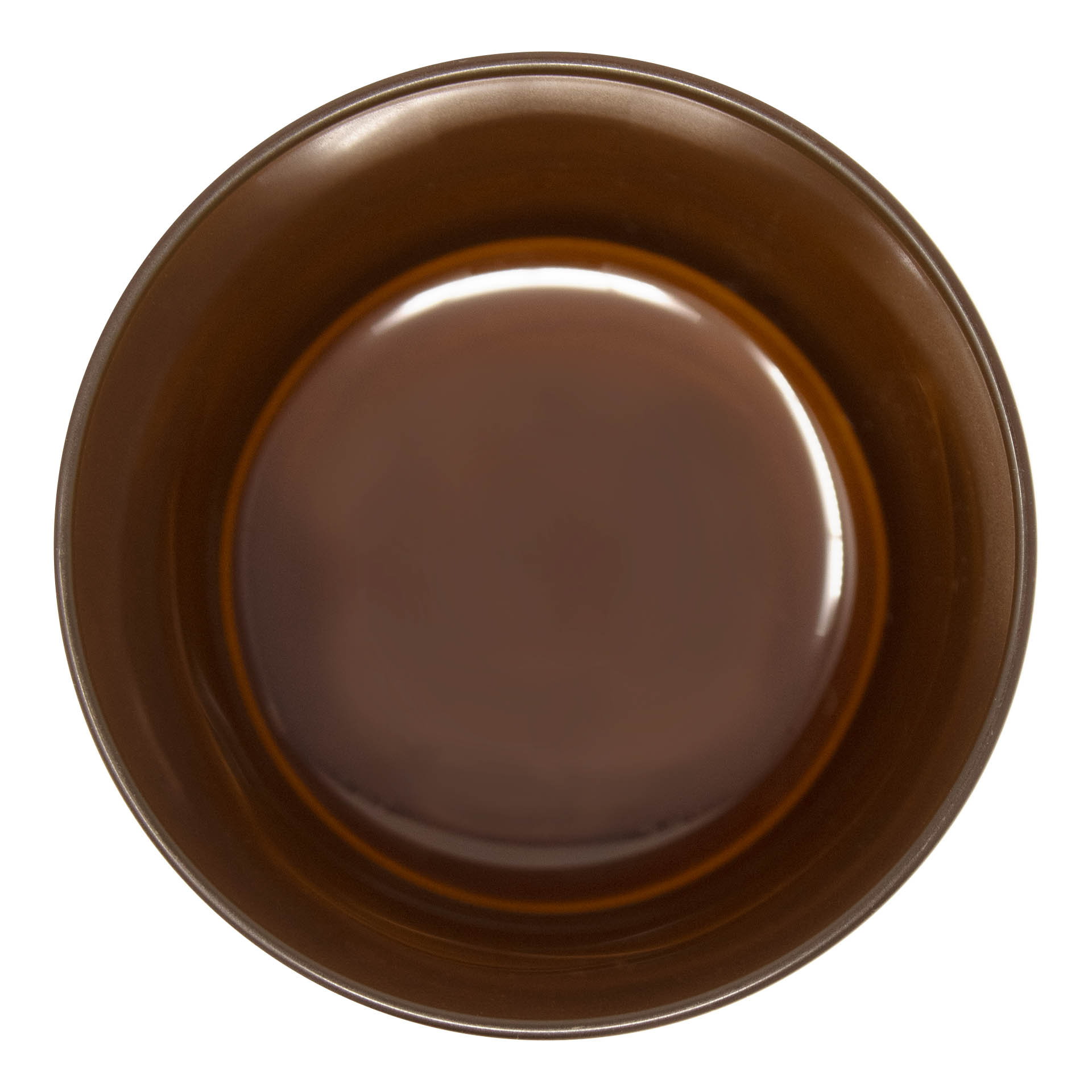 Glass Candle Jar Amber Glossy 300 ml