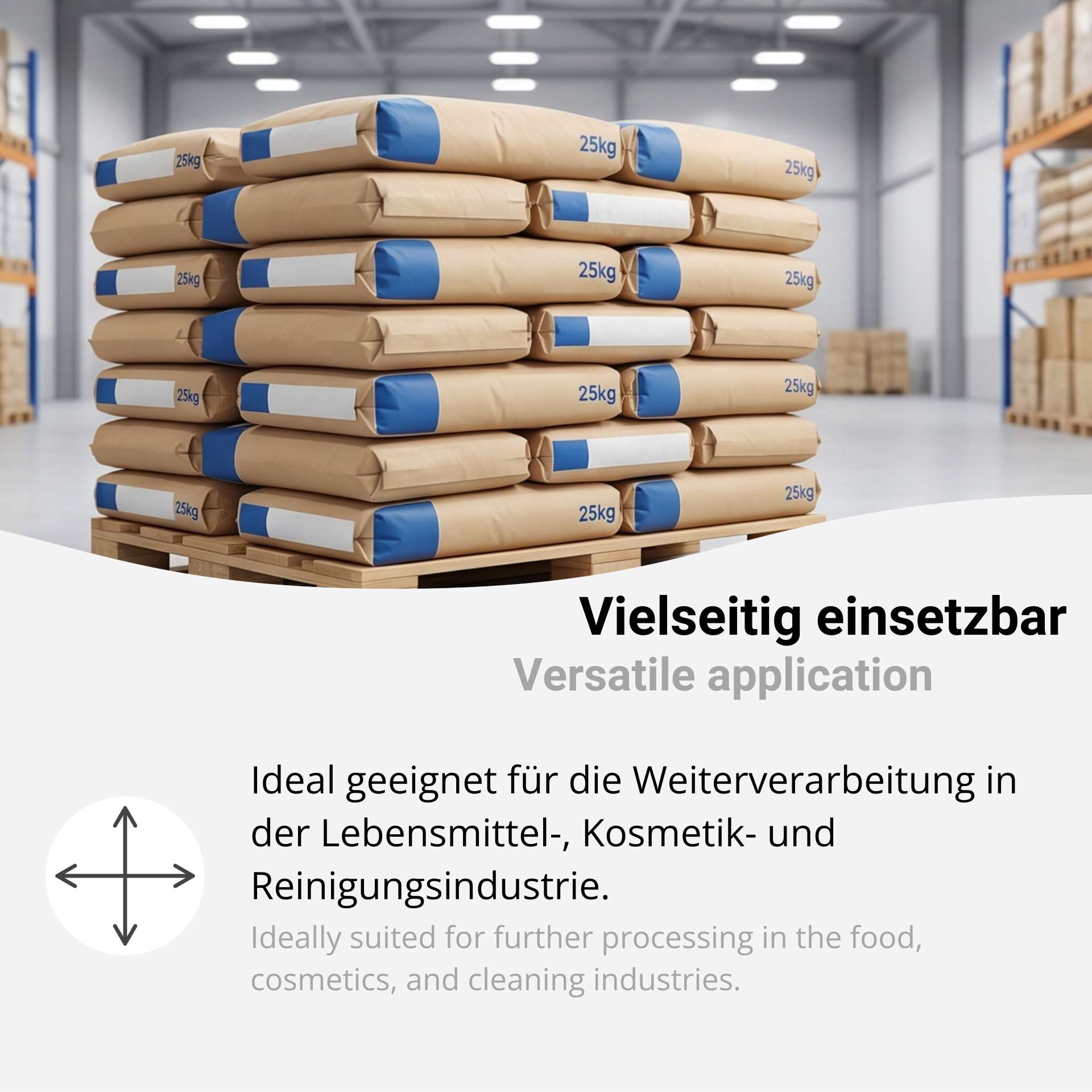 Zitronensäure Anhydrat E330, 16 - 35 Mesh – Europäisch