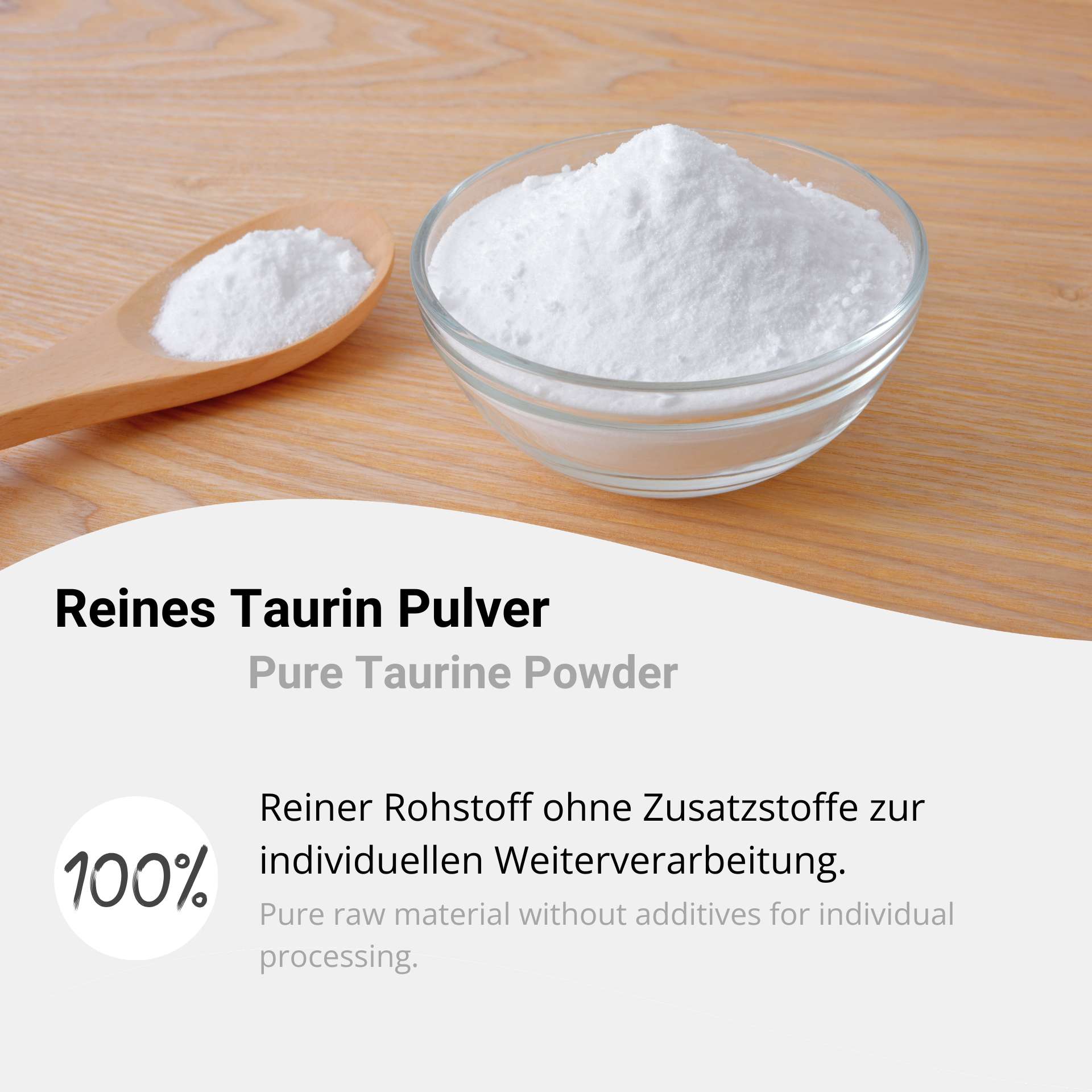 Reines Taurin Pulver