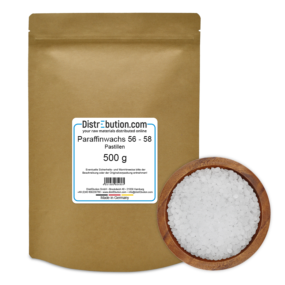 Paraffinwachs Pastillen 56 - 58°C Vollraffinat 500 g