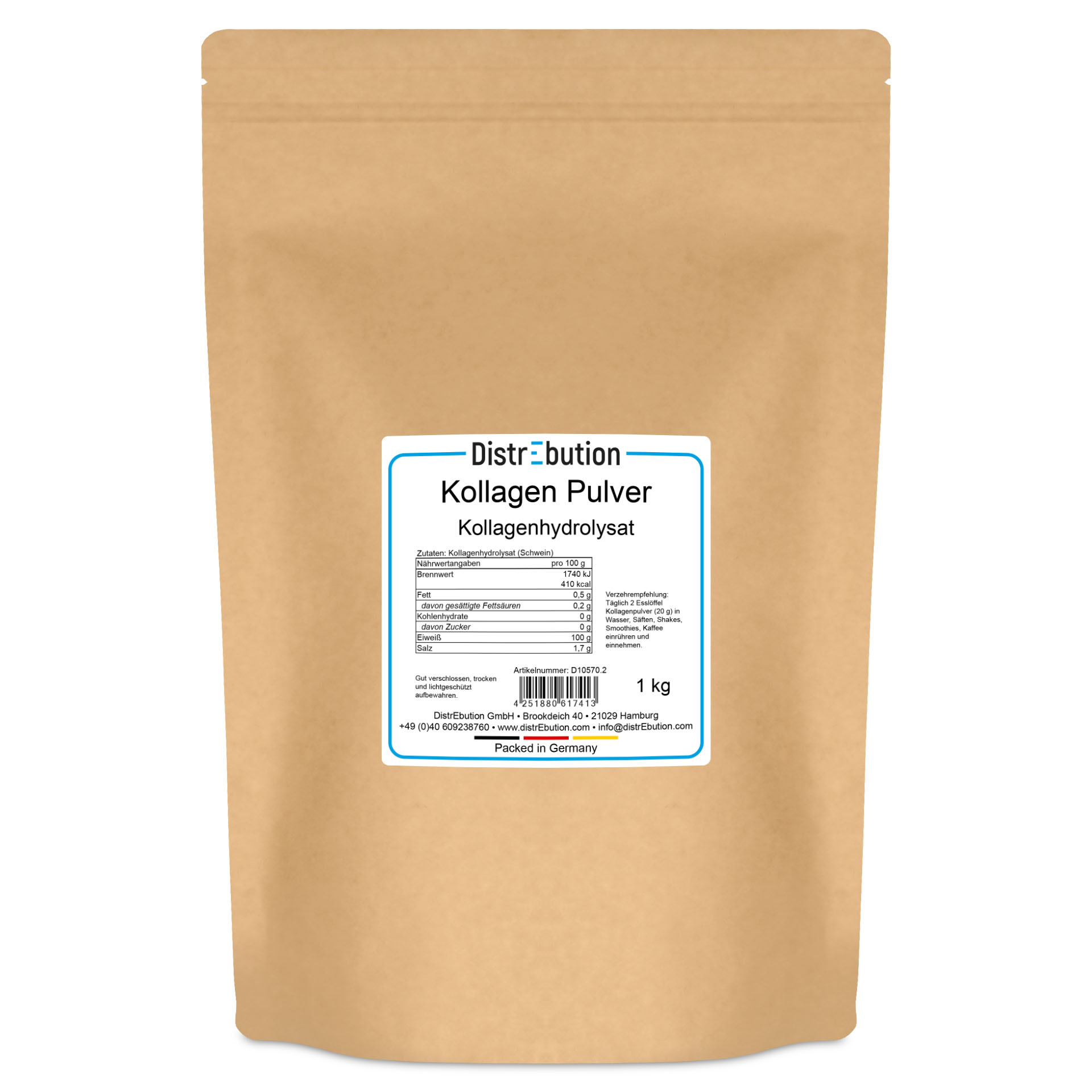 Kollagen Pulver, Kollagenhydrolysat – hydrolysiertes Kollagenprotein