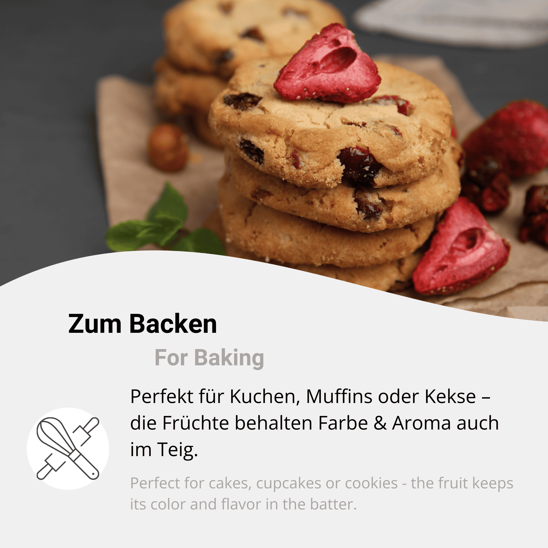 Gefriergetrocknete Erdbeeren