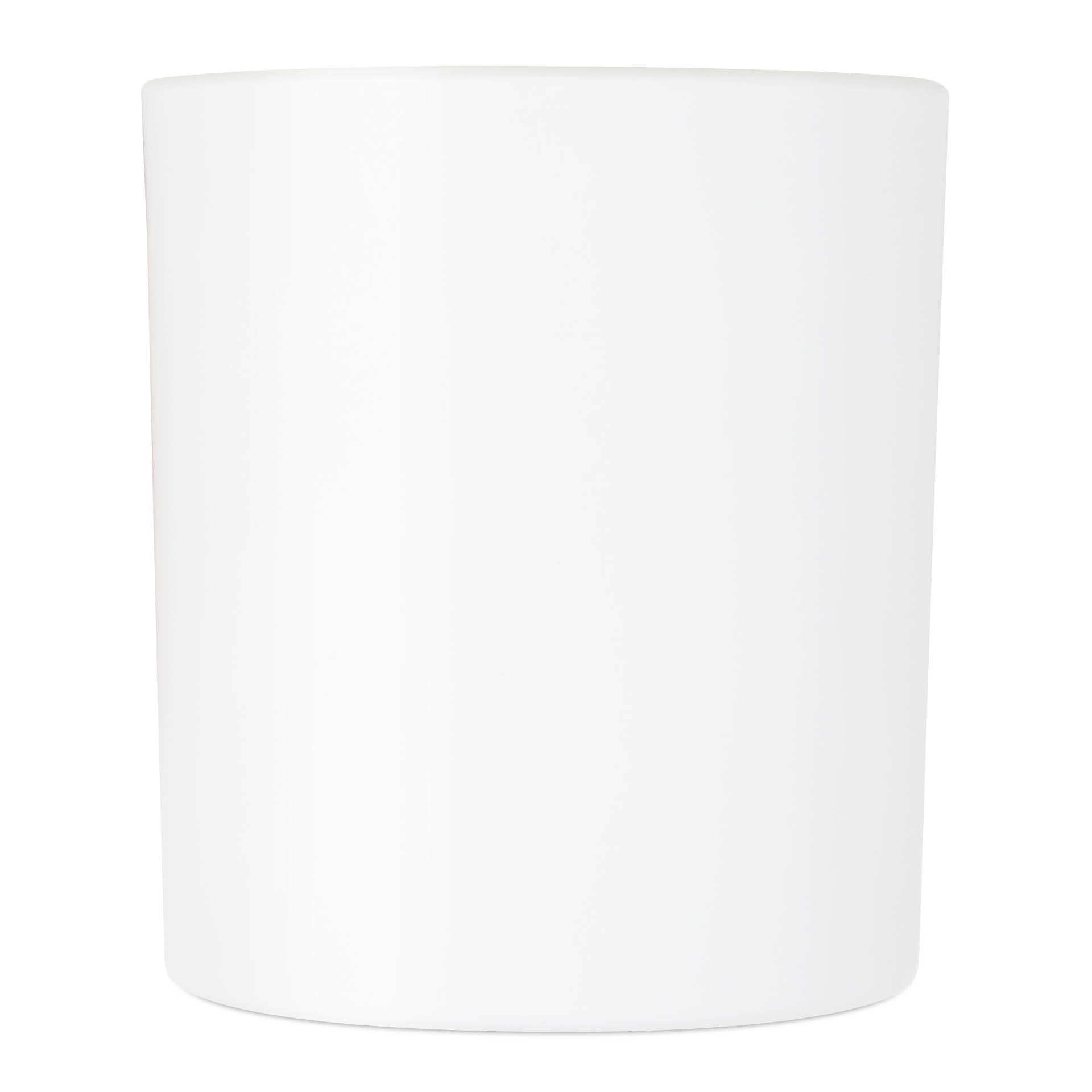 Glass Candle Jar White Matte 300 ml