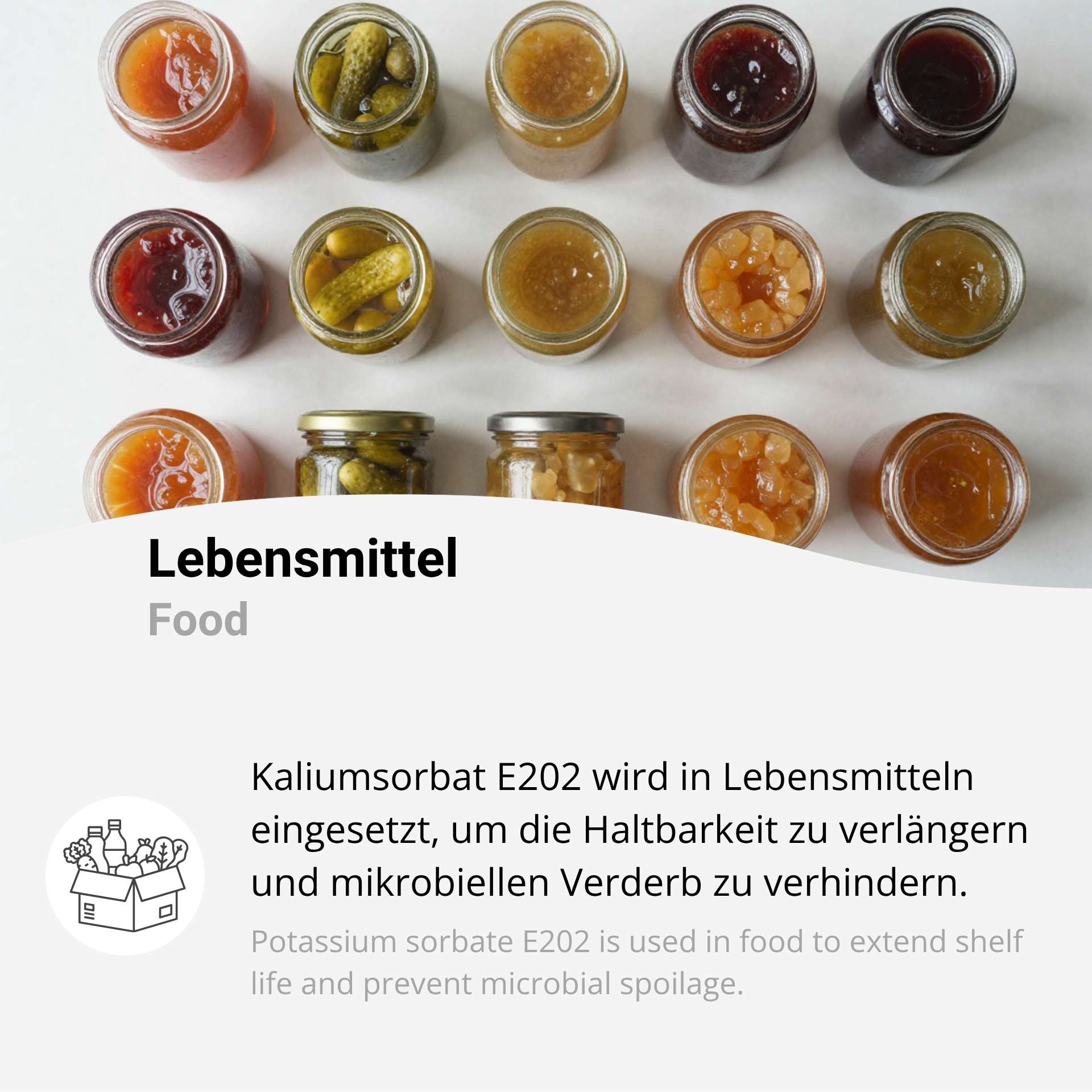 Kaliumsorbat E 202 Konservierungsmittel Granulat