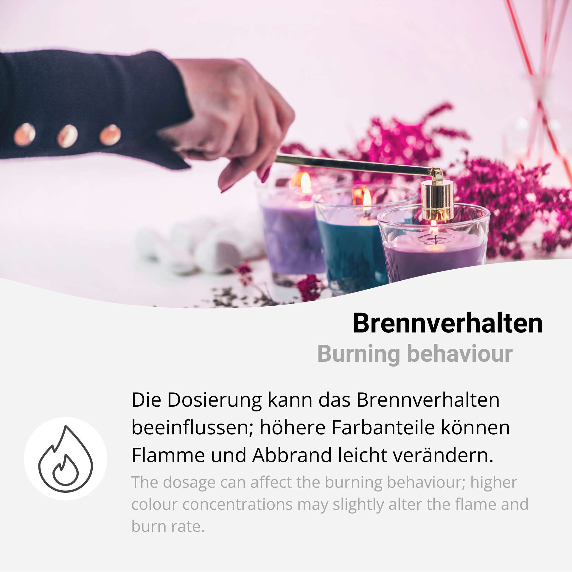 Hochkonzentrierte Kerzenfarbe in Pastillen zum Wachs färben (2803)
