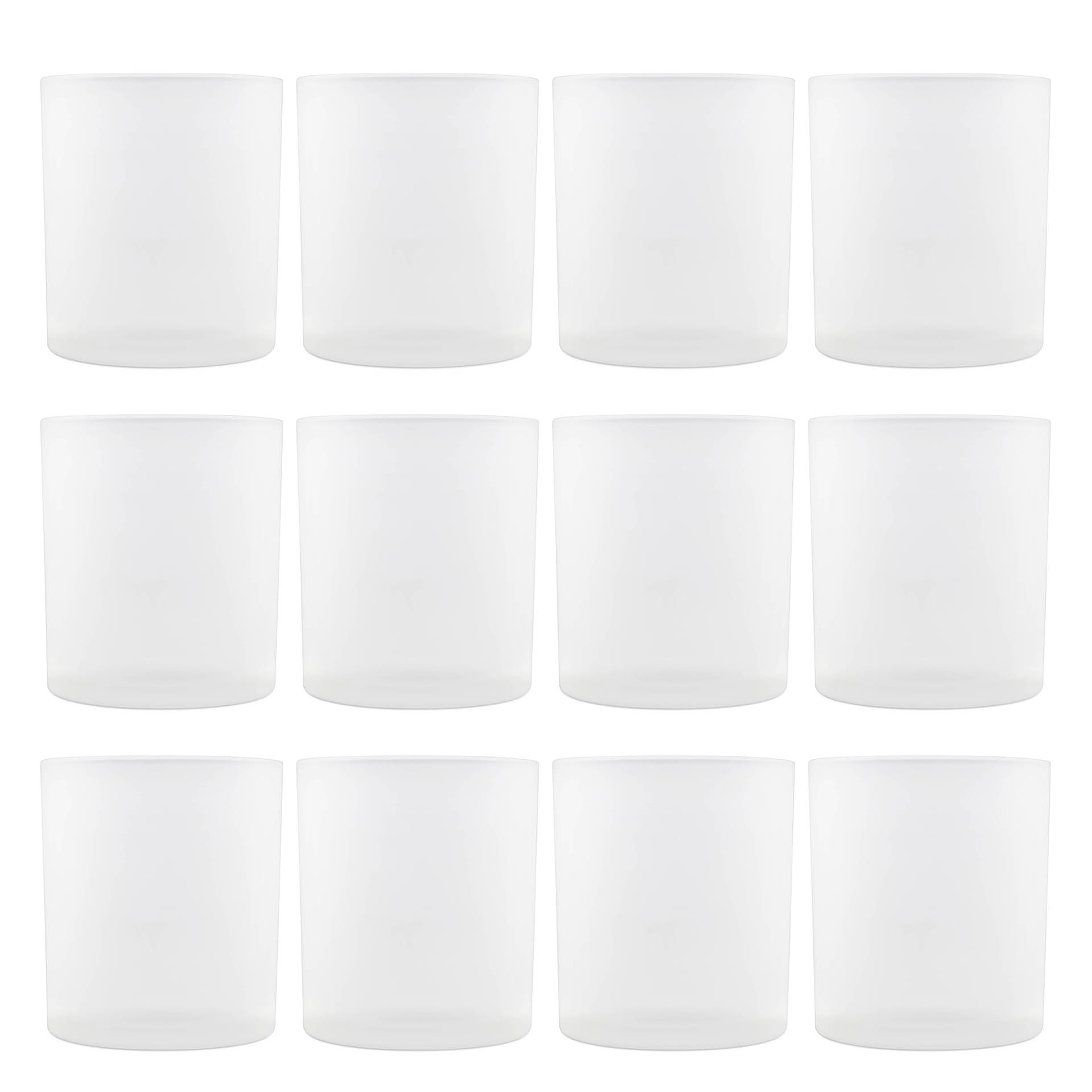 Kerzenglas gefrostet matt 300 ml 12 Stück