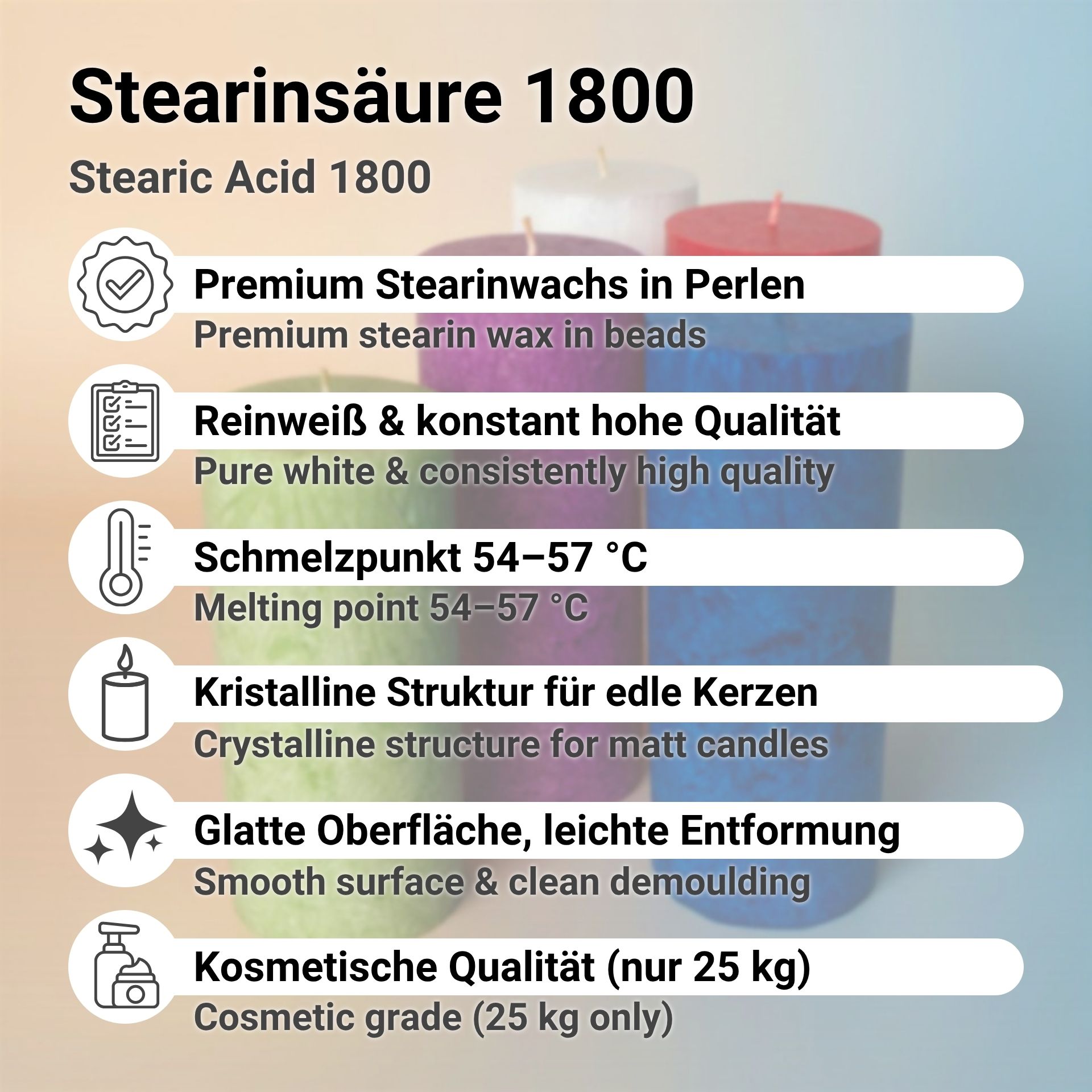 Stearinsäure MASCID 1800 Perlen