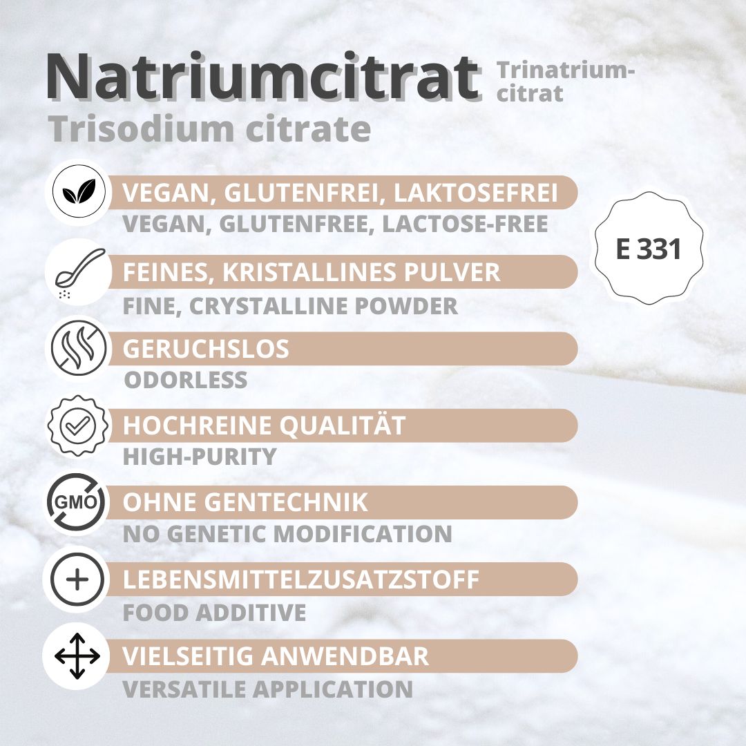 Natriumcitrat E 331 Trinatriumcitrat