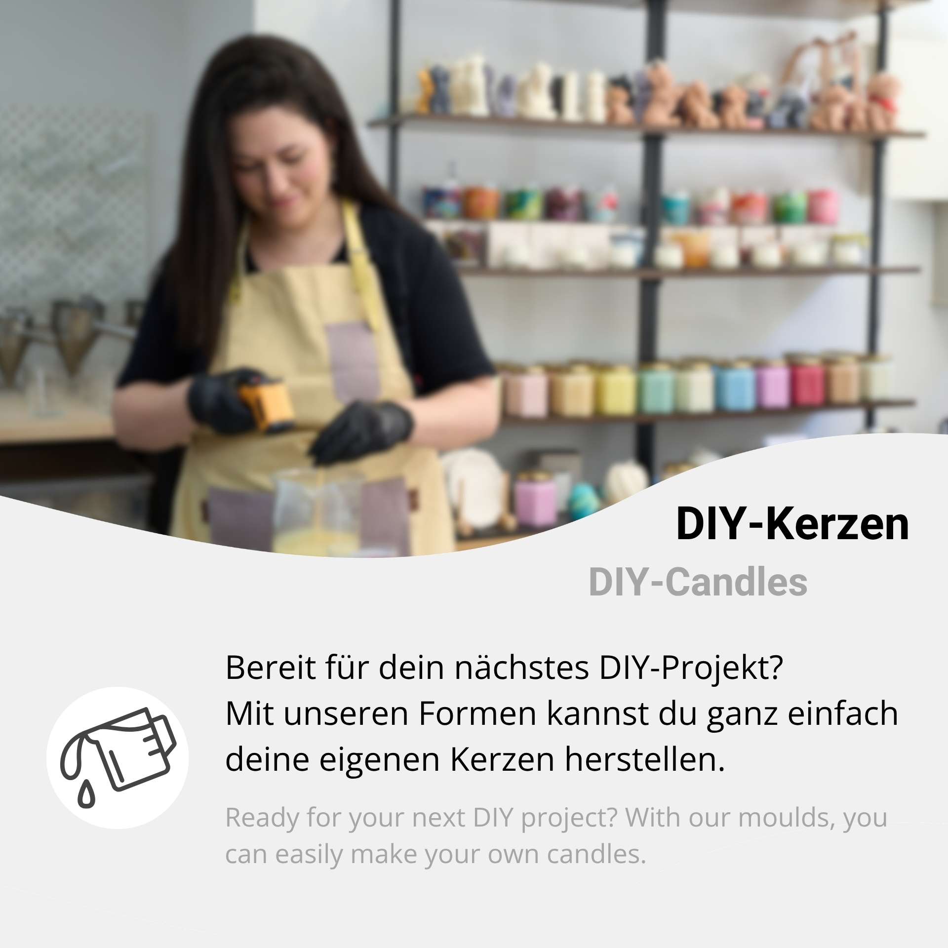 Kerzenform für DIY Projekt