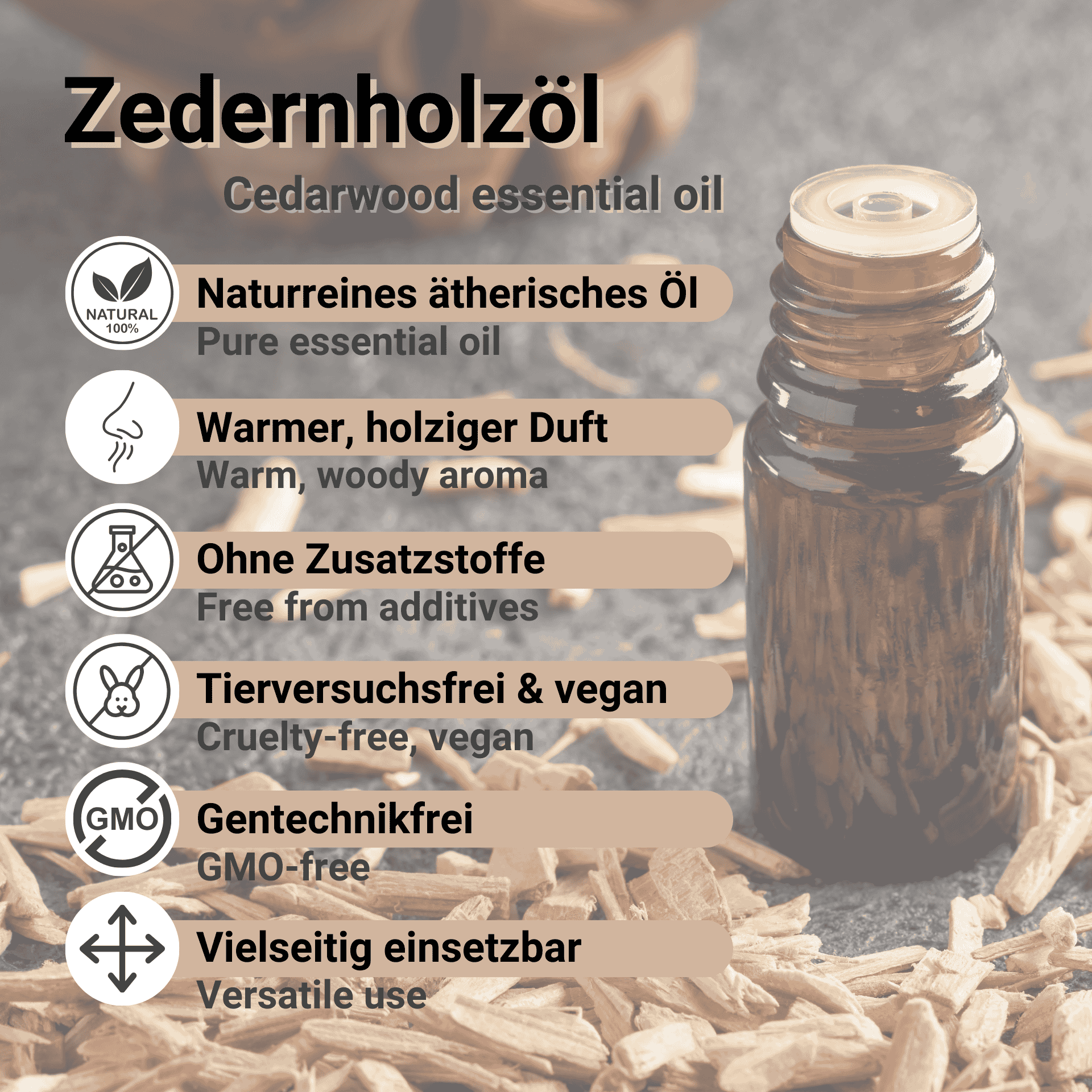 Zedernholzölvorteile