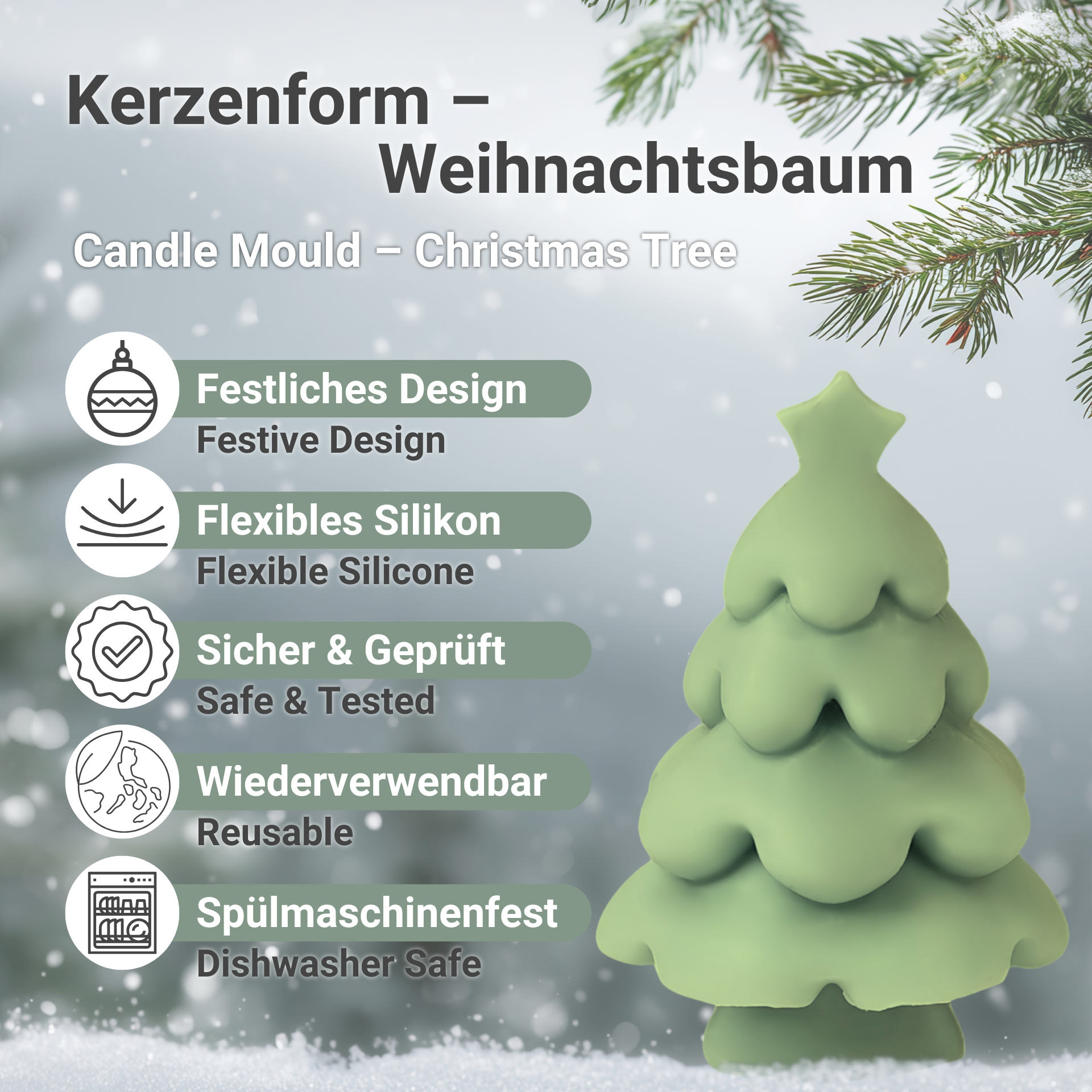 Kerzenform – Weihnachtsbaum Vorteile