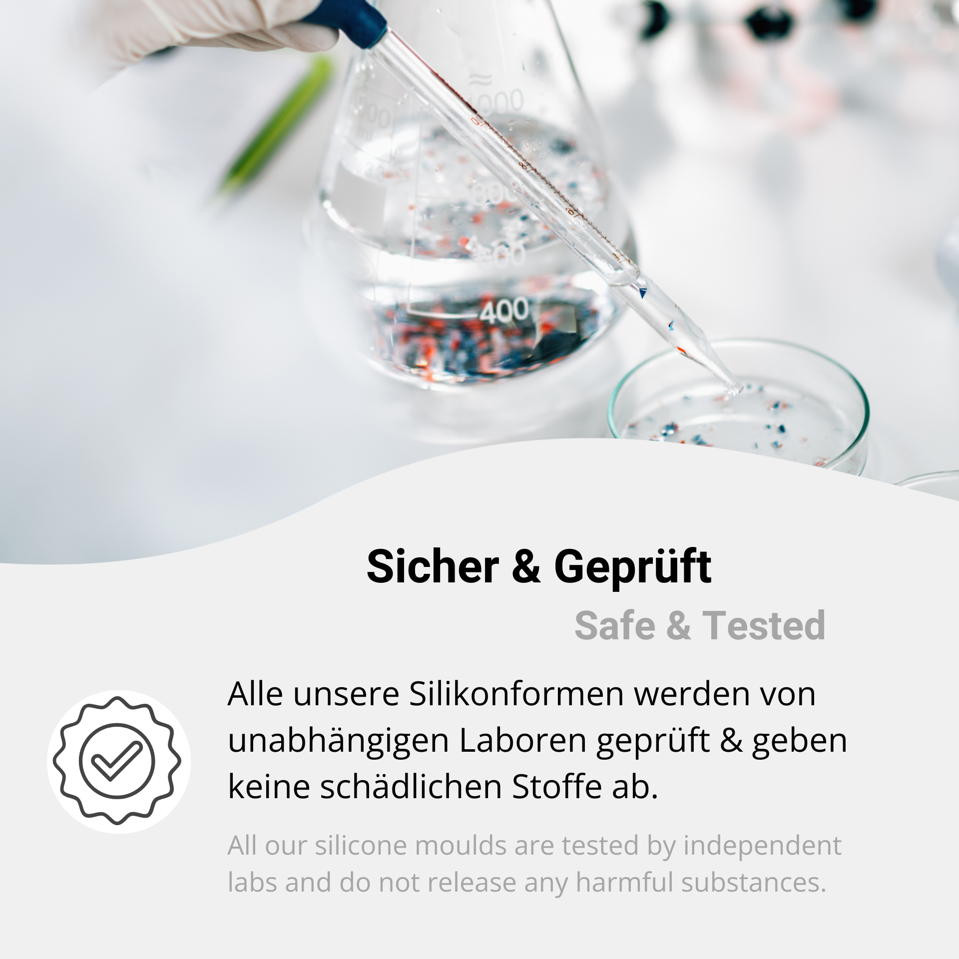 Laborgeprüft, frei von Schadstoffen
