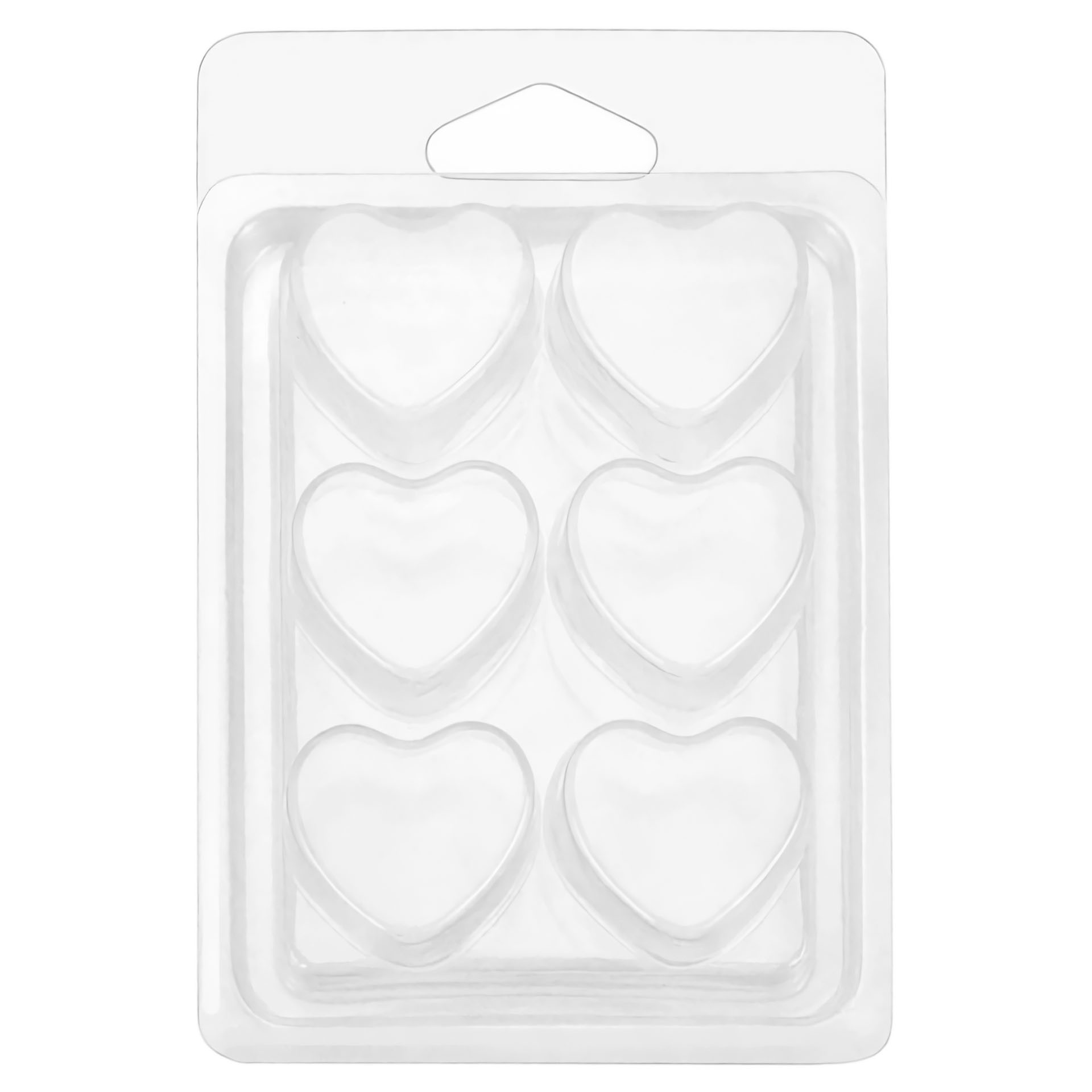 Wax Melt Gießform Herzen (6er)