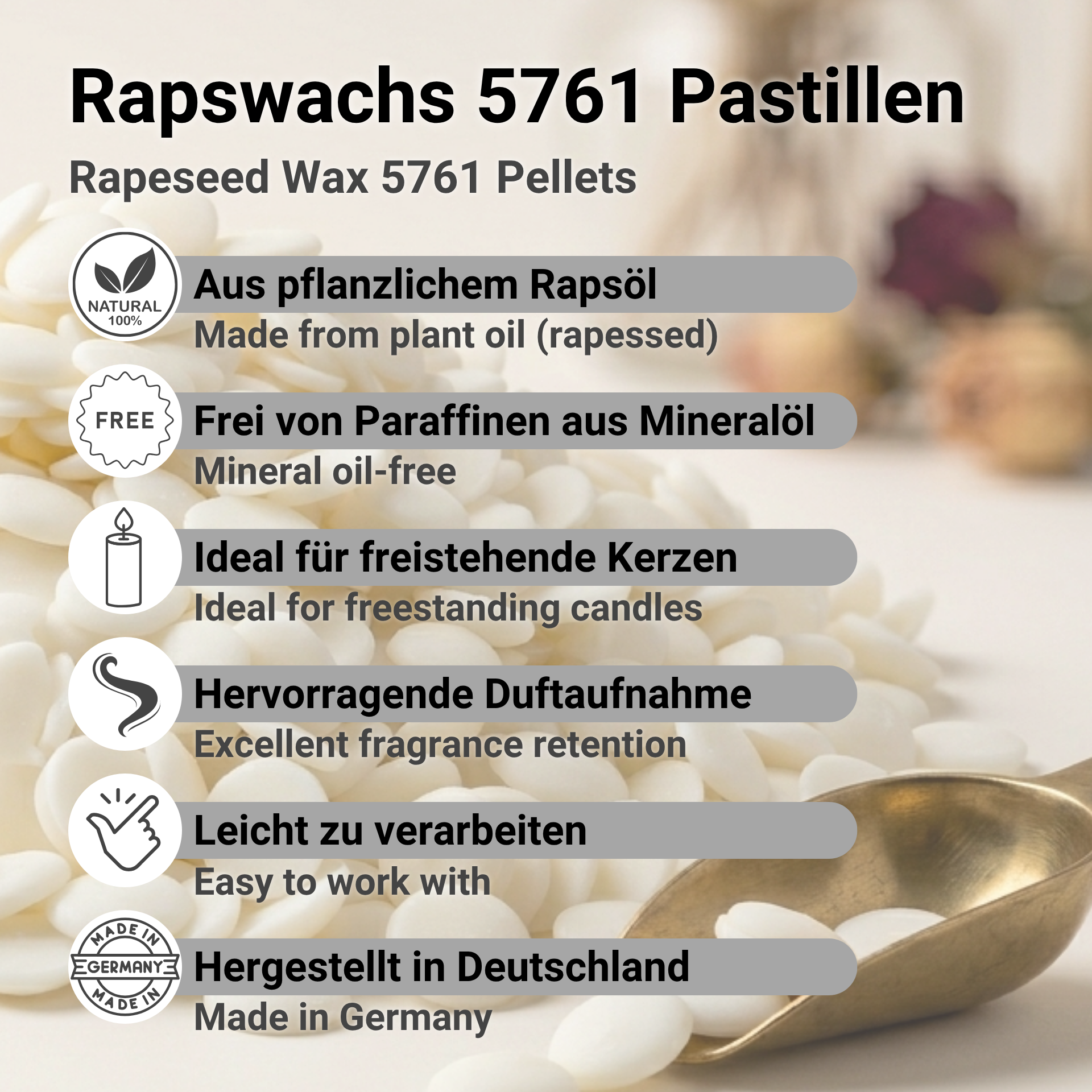 Rapeseed Wax 5761 Pastilles
