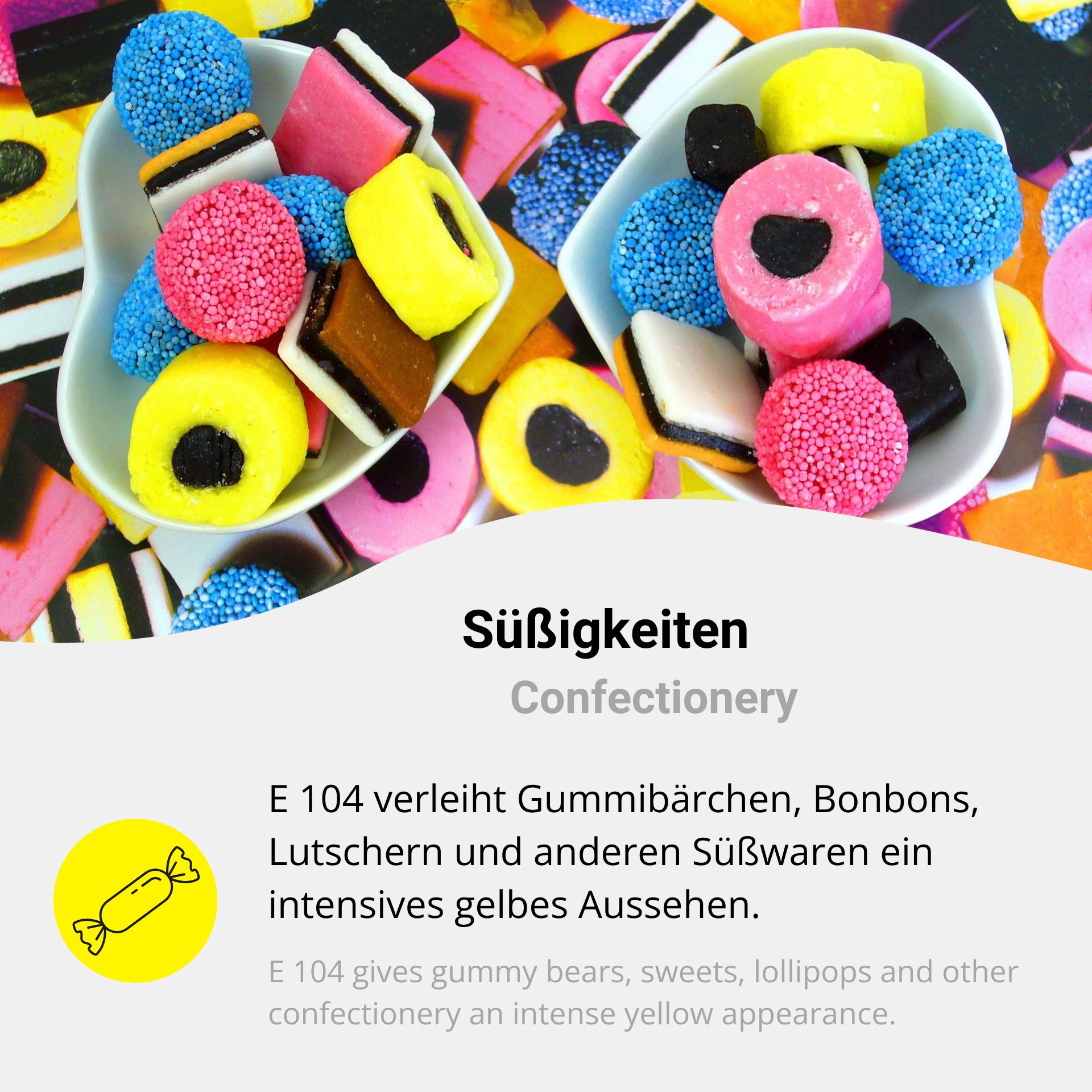 Quinoline yellow food colouring yellow - E 104