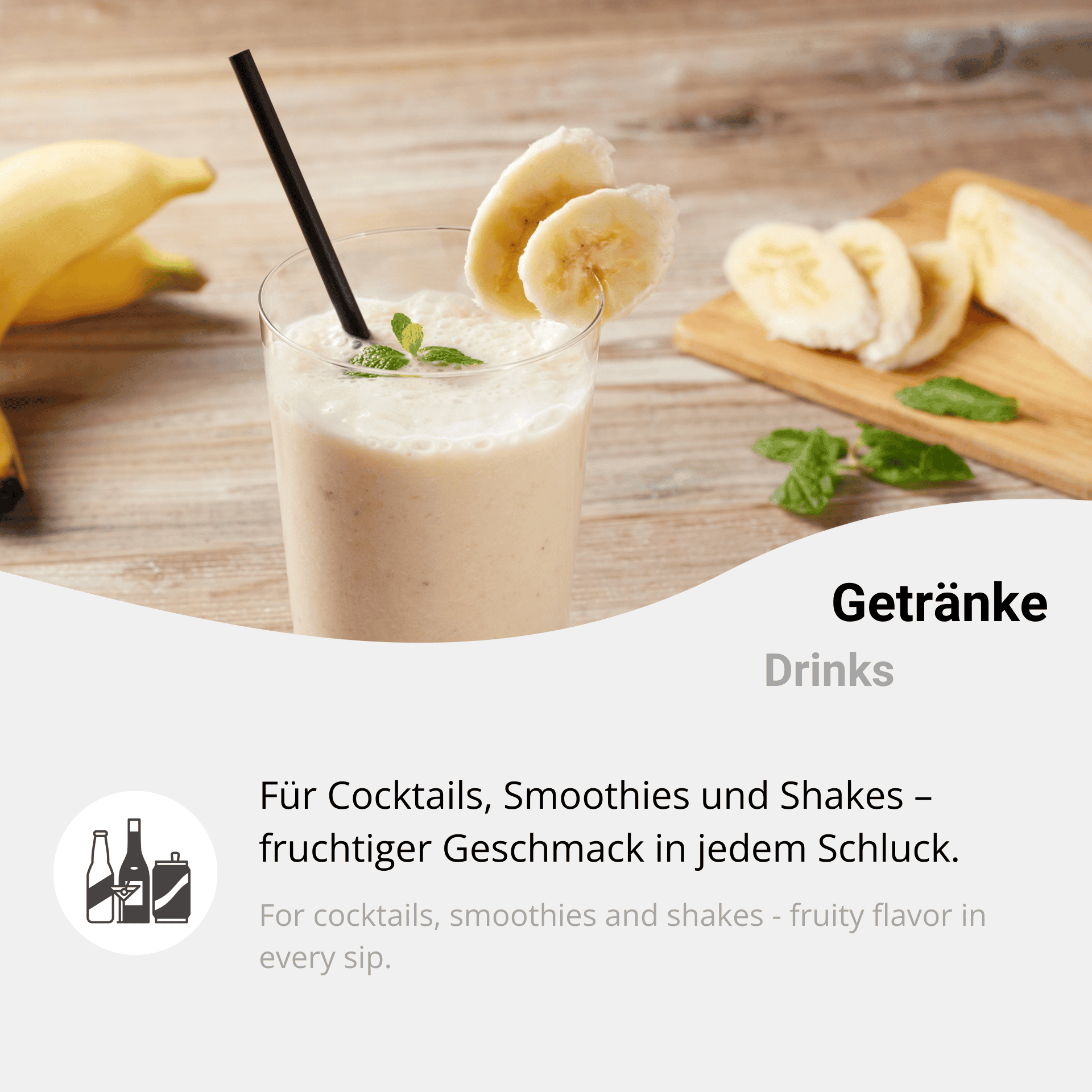 Gefriergetrocknete Bananenscheiben