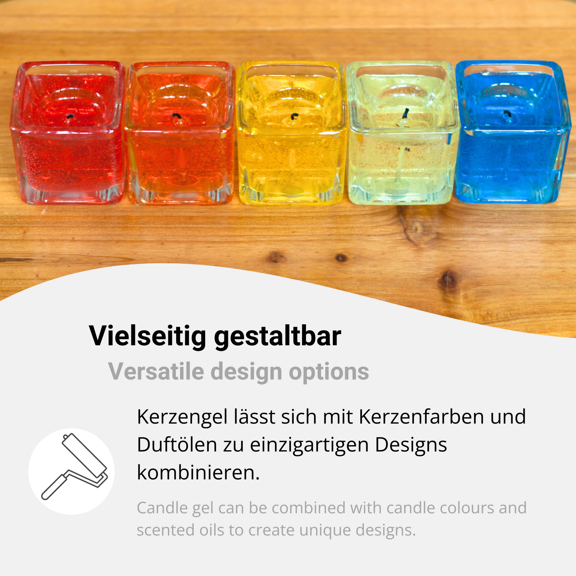 Kerzen-Gel transparent – Kristallklares Gelwachs zum Kerzen gießen